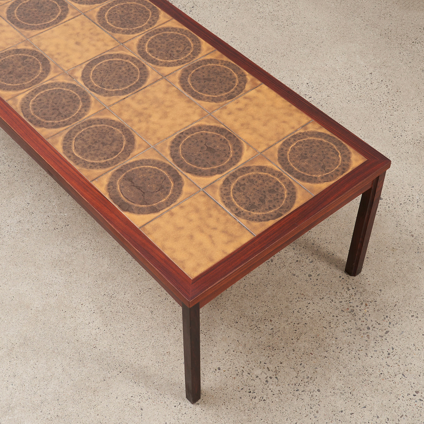 Rosewood Tile Top Coffee Table