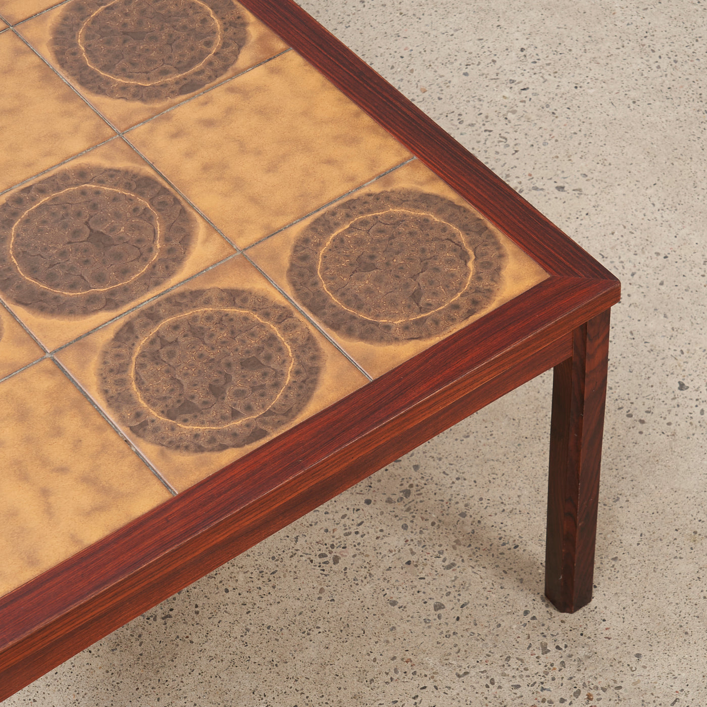 Rosewood Tile Top Coffee Table