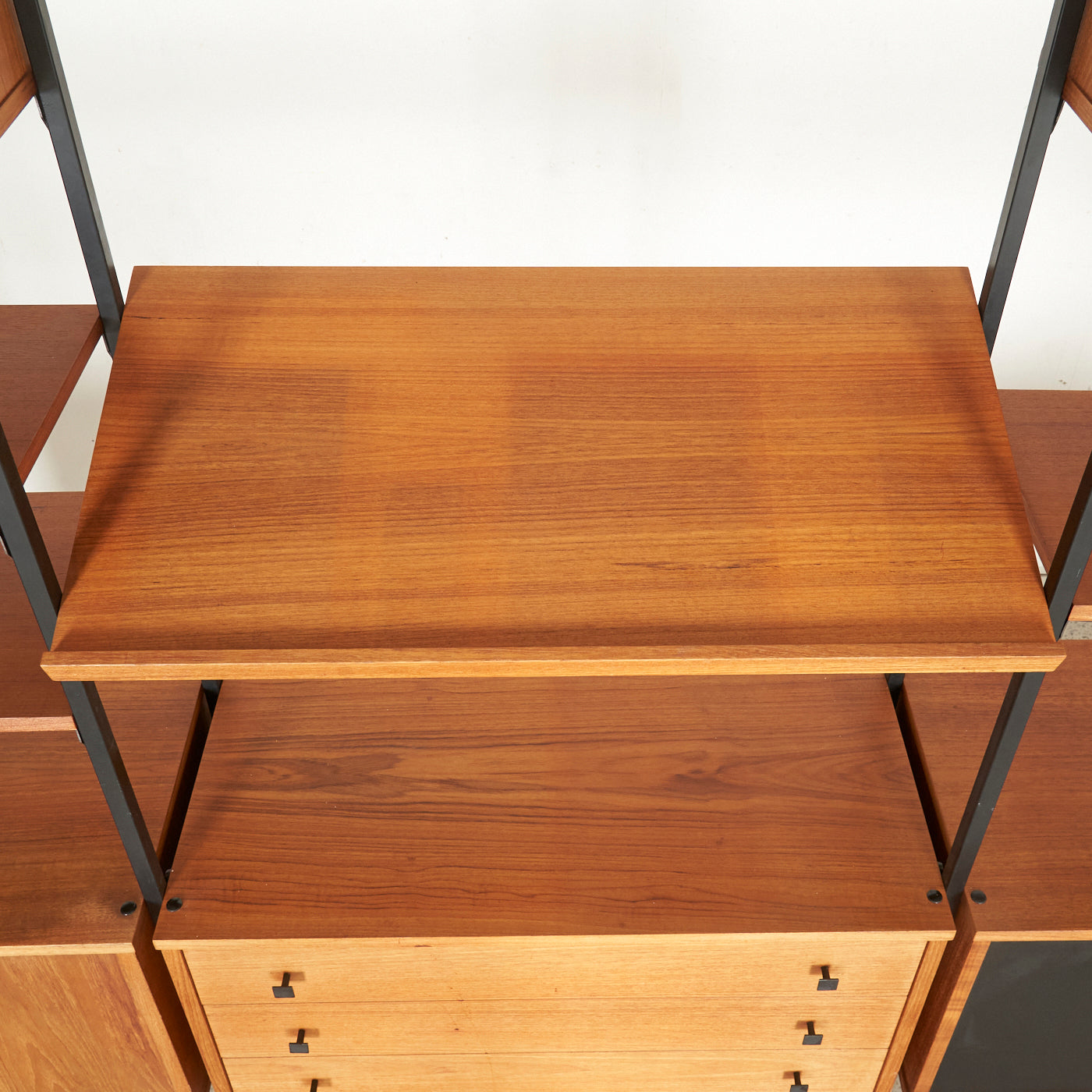 Freestanding Modular Teak Wall Unit