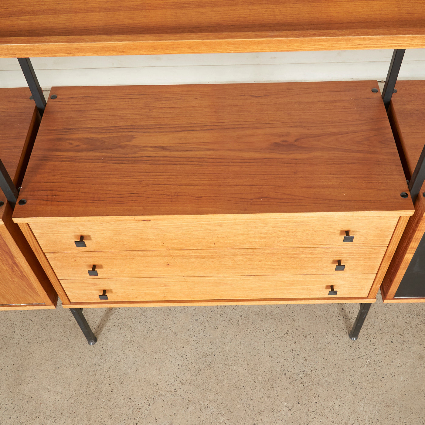 Freestanding Modular Teak Wall Unit