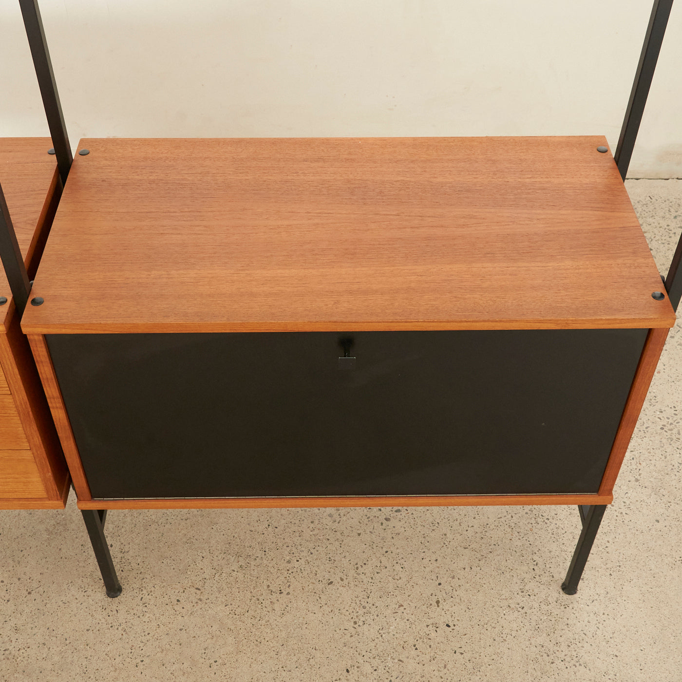 Freestanding Modular Teak Wall Unit