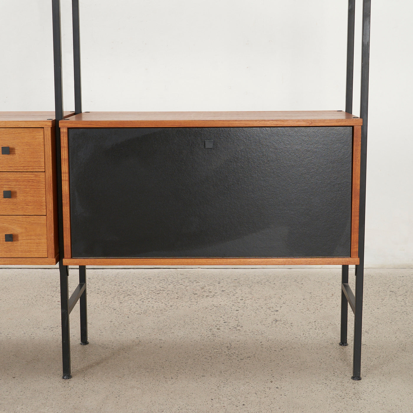 Freestanding Modular Teak Wall Unit