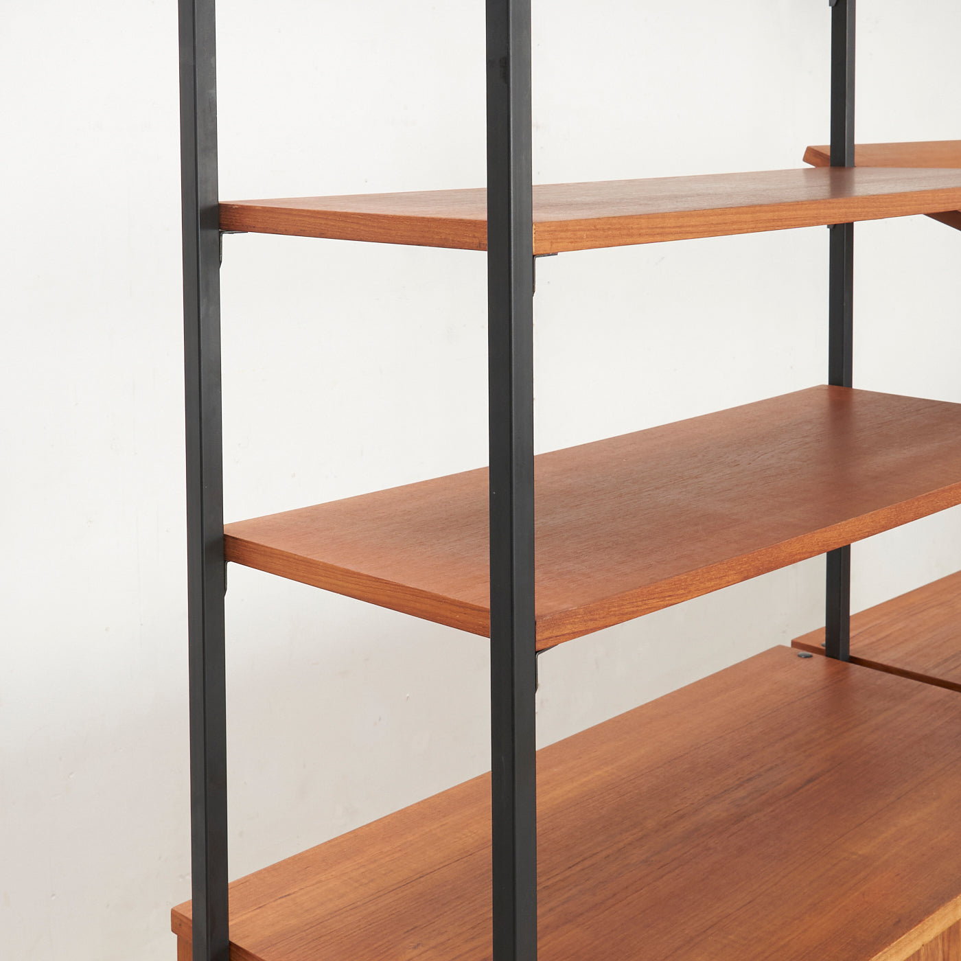 Freestanding Modular Teak Wall Unit