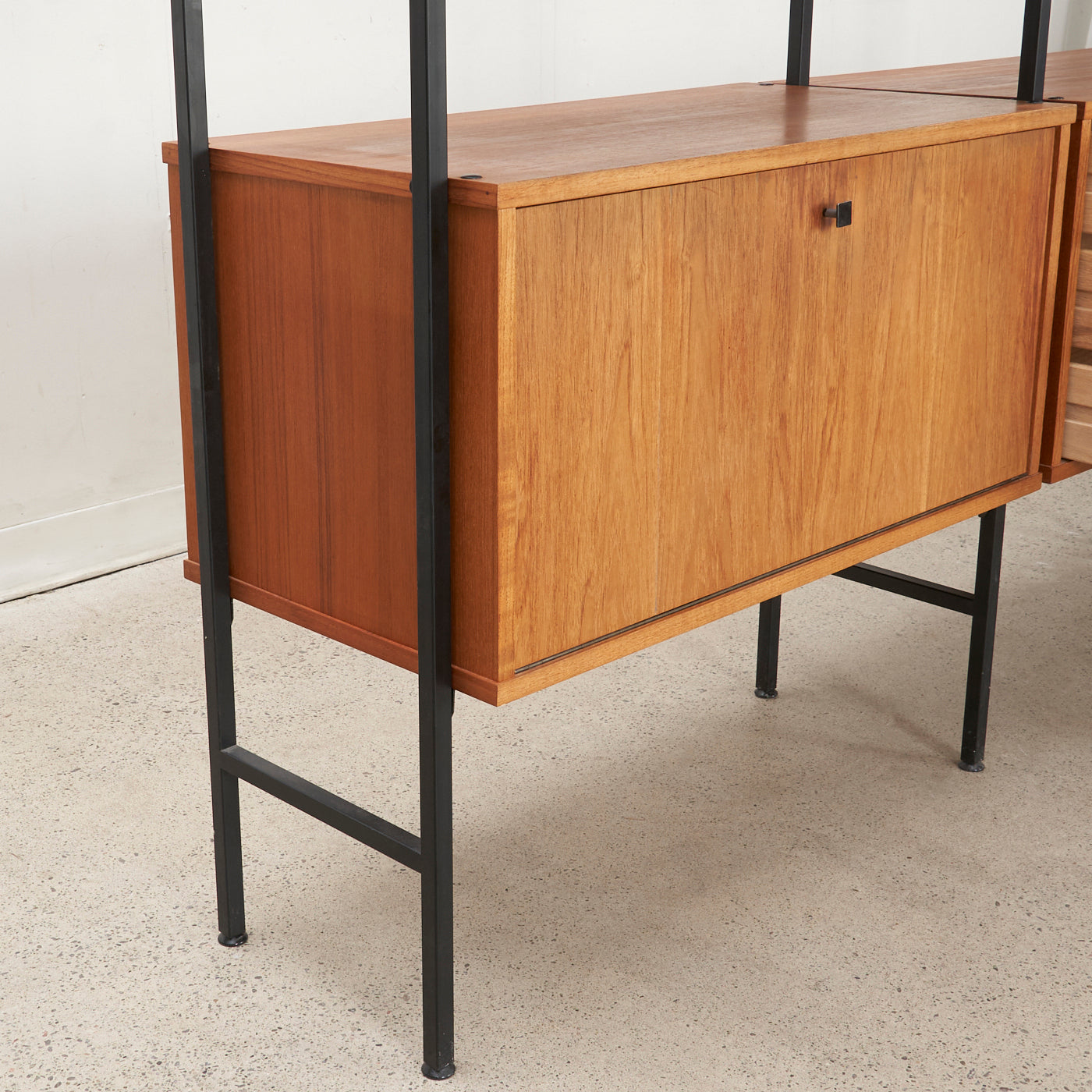 Freestanding Modular Teak Wall Unit