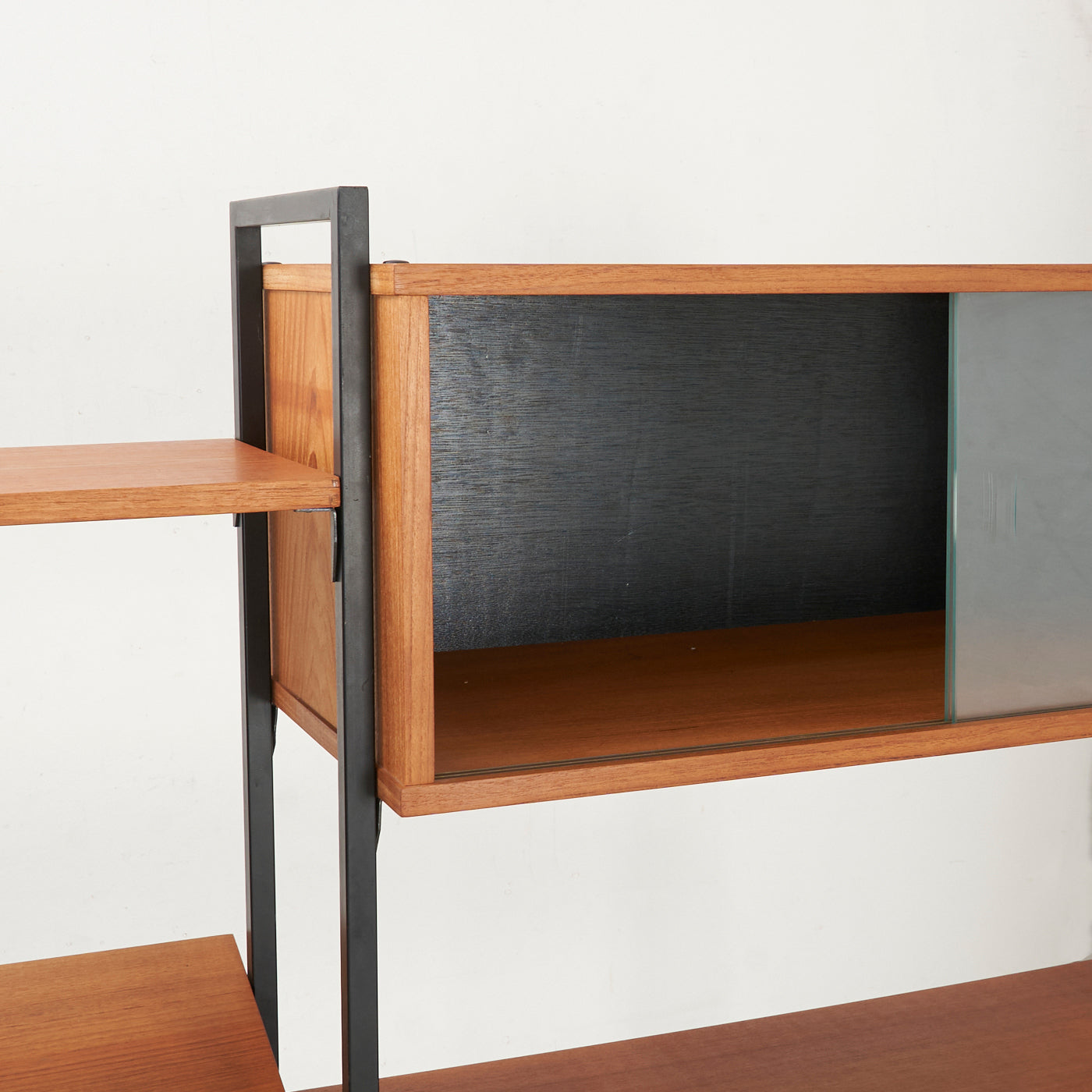 Freestanding Modular Teak Wall Unit