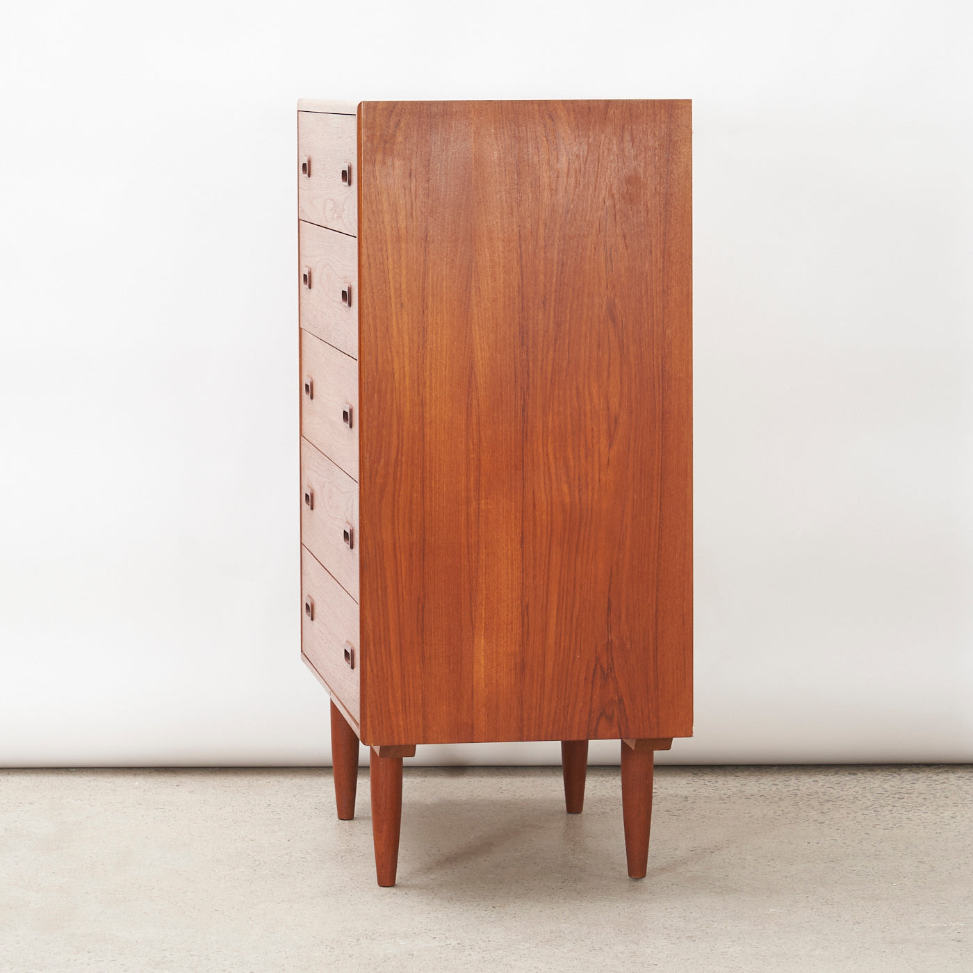 Teak 5 Drawer Dresser