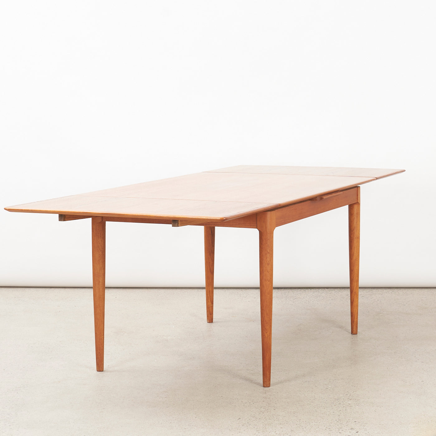 Teak Draw Leaf Dining Table by Skovmand & Andersen, Denmark