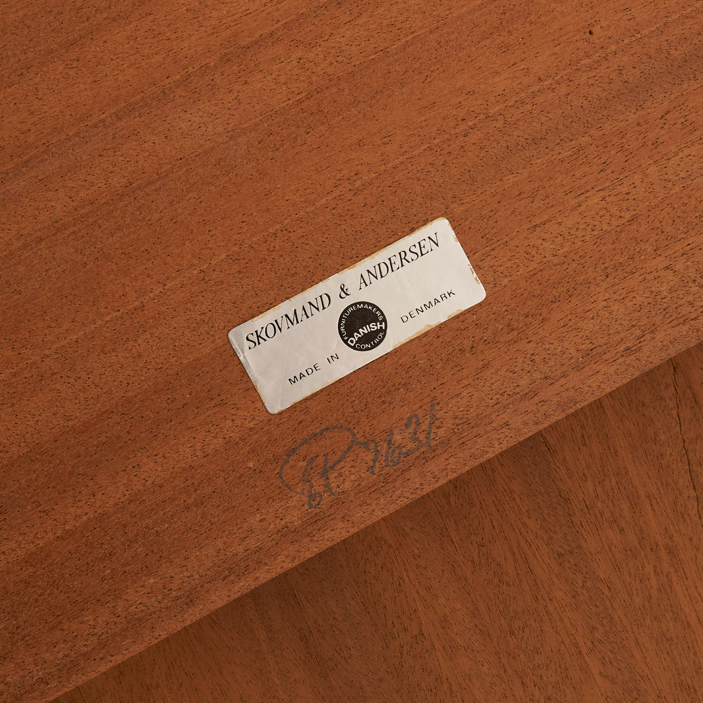 Teak Draw Leaf Dining Table by Skovmand & Andersen, Denmark