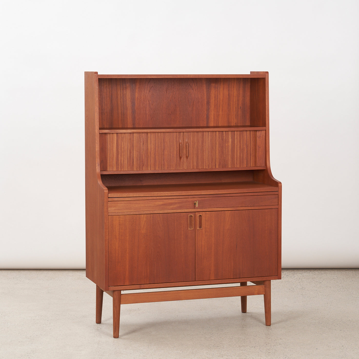 Teak Secretary Desk by Johannes Sorth for Bornholms Möbelfabrik, Denmark