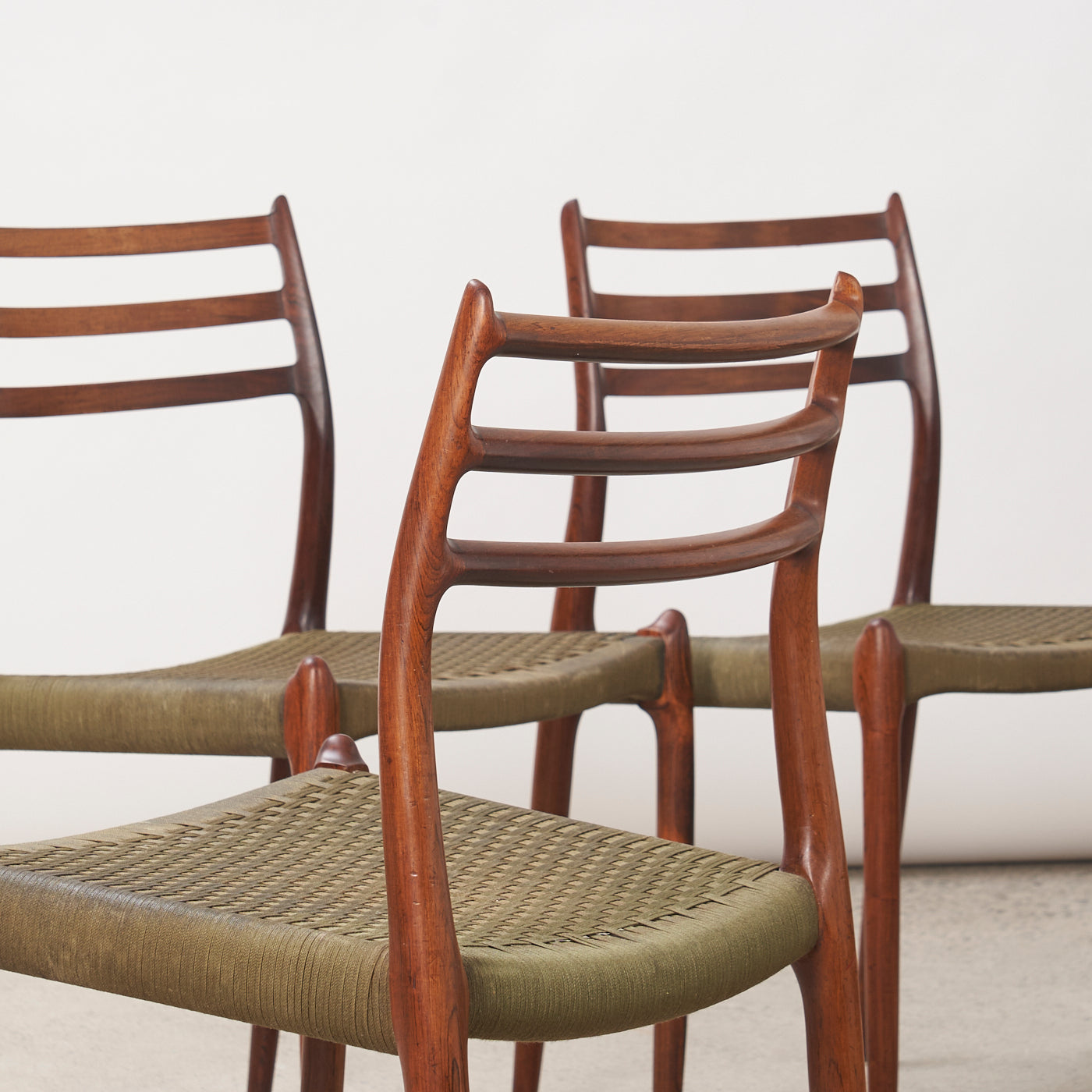 Set of 4 Rosewood 'Model 78' Dining Chairs by Niels O. Møller for J.L. Møller, Denmark