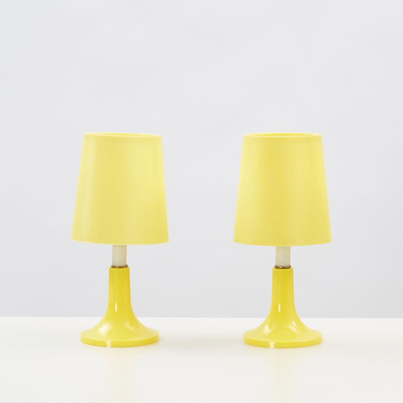 Pair of Small Plastic Table Lamps