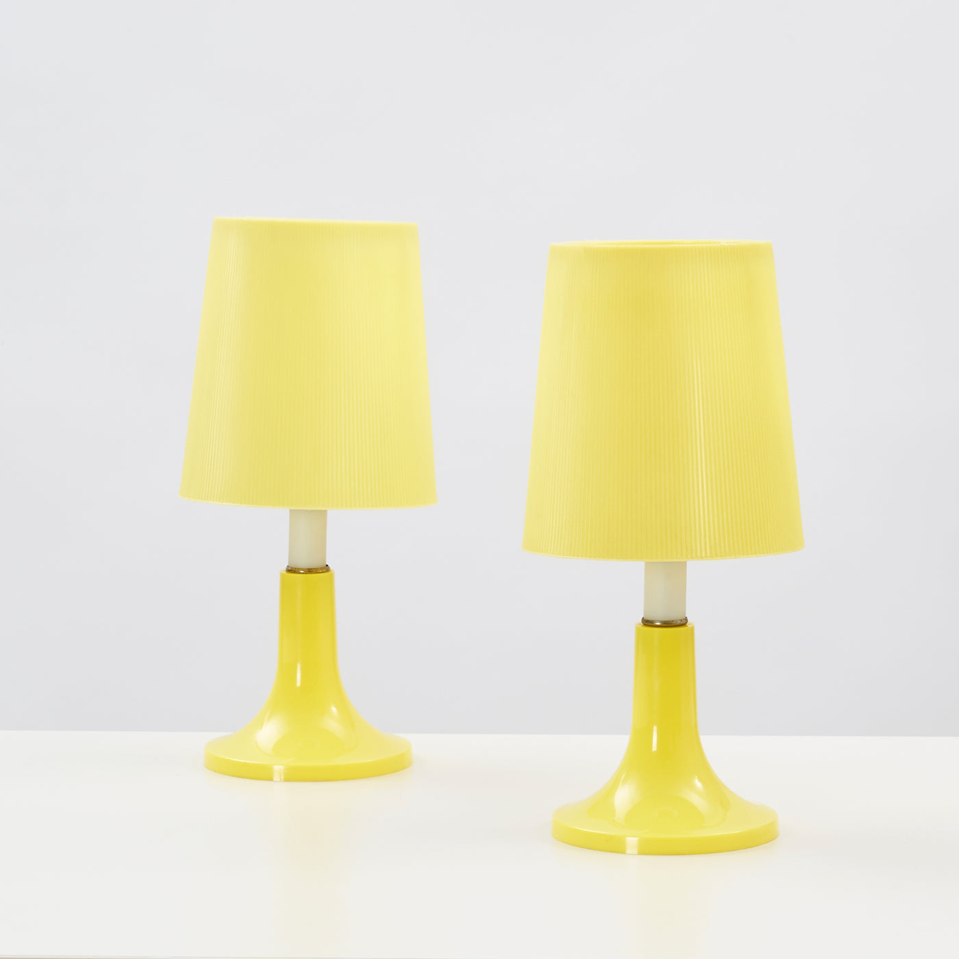 Pair of Small Plastic Table Lamps