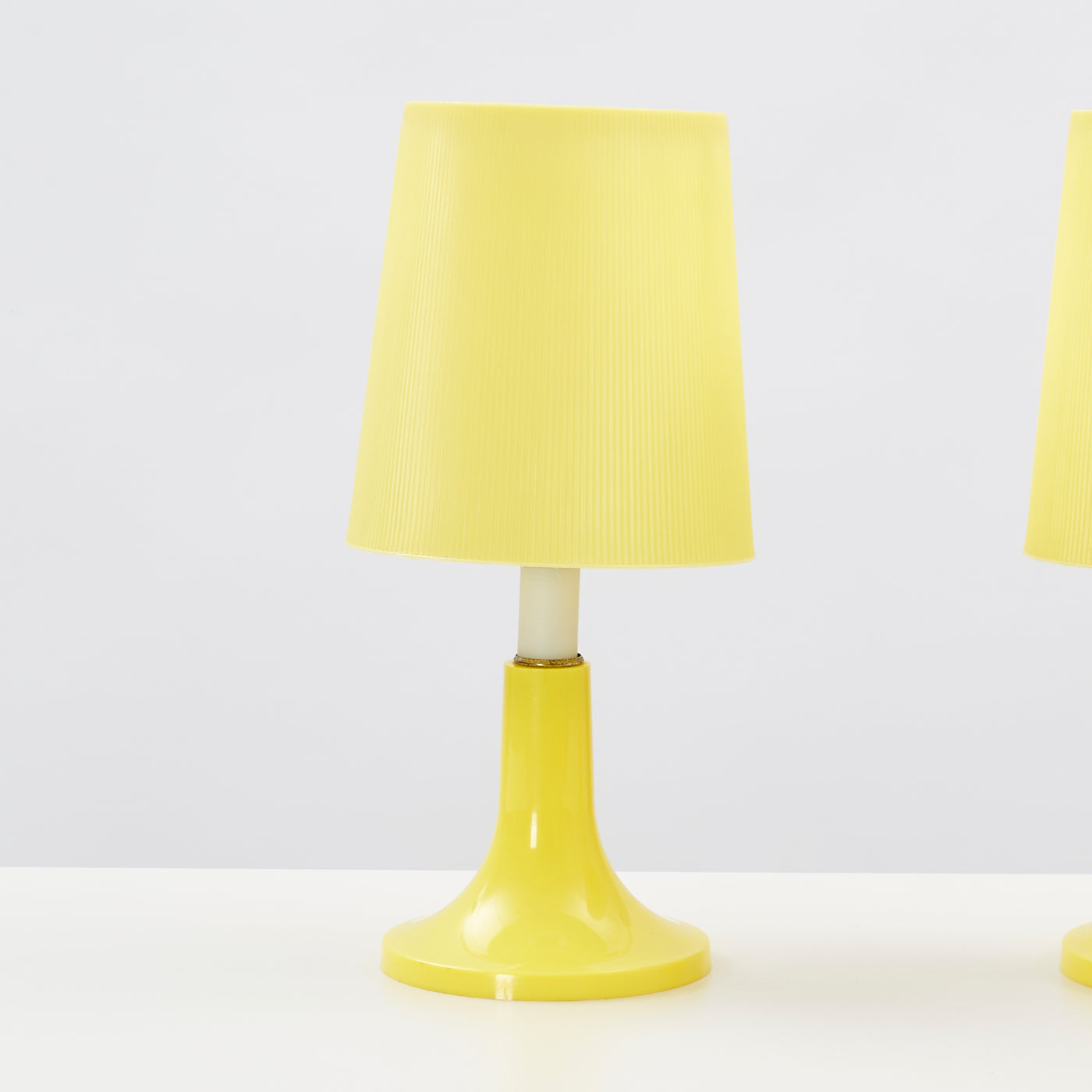 Pair of Small Plastic Table Lamps