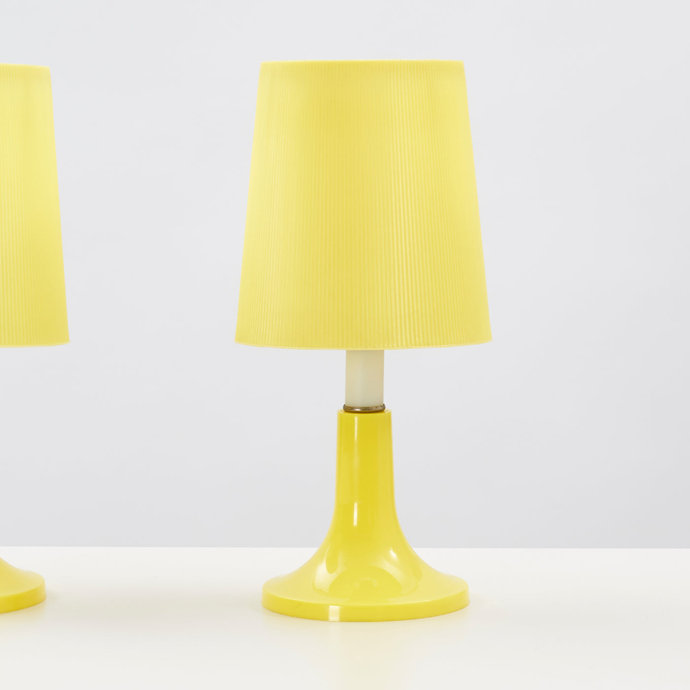 Pair of Small Plastic Table Lamps