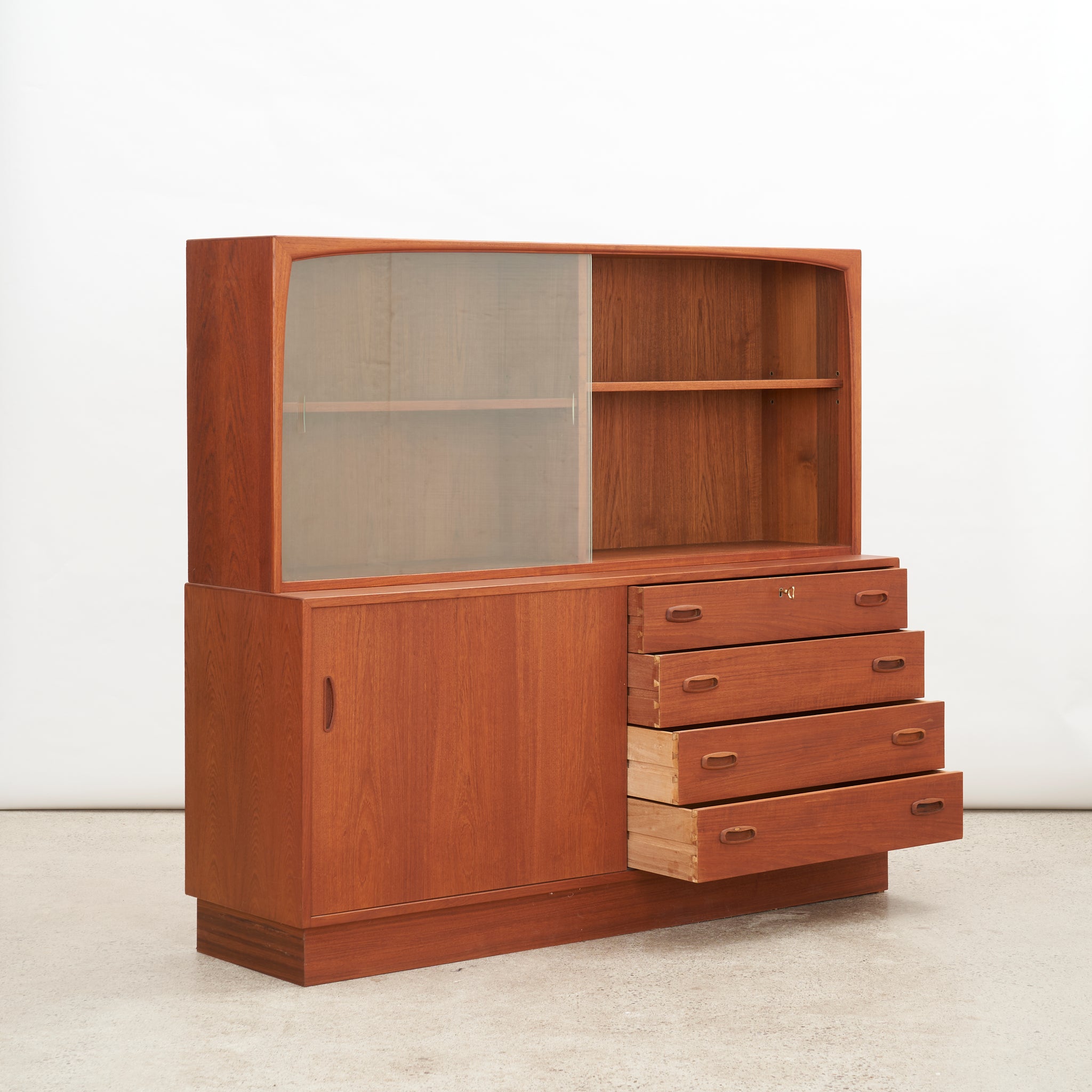 Small Teak Wall Unit w/ Drawers