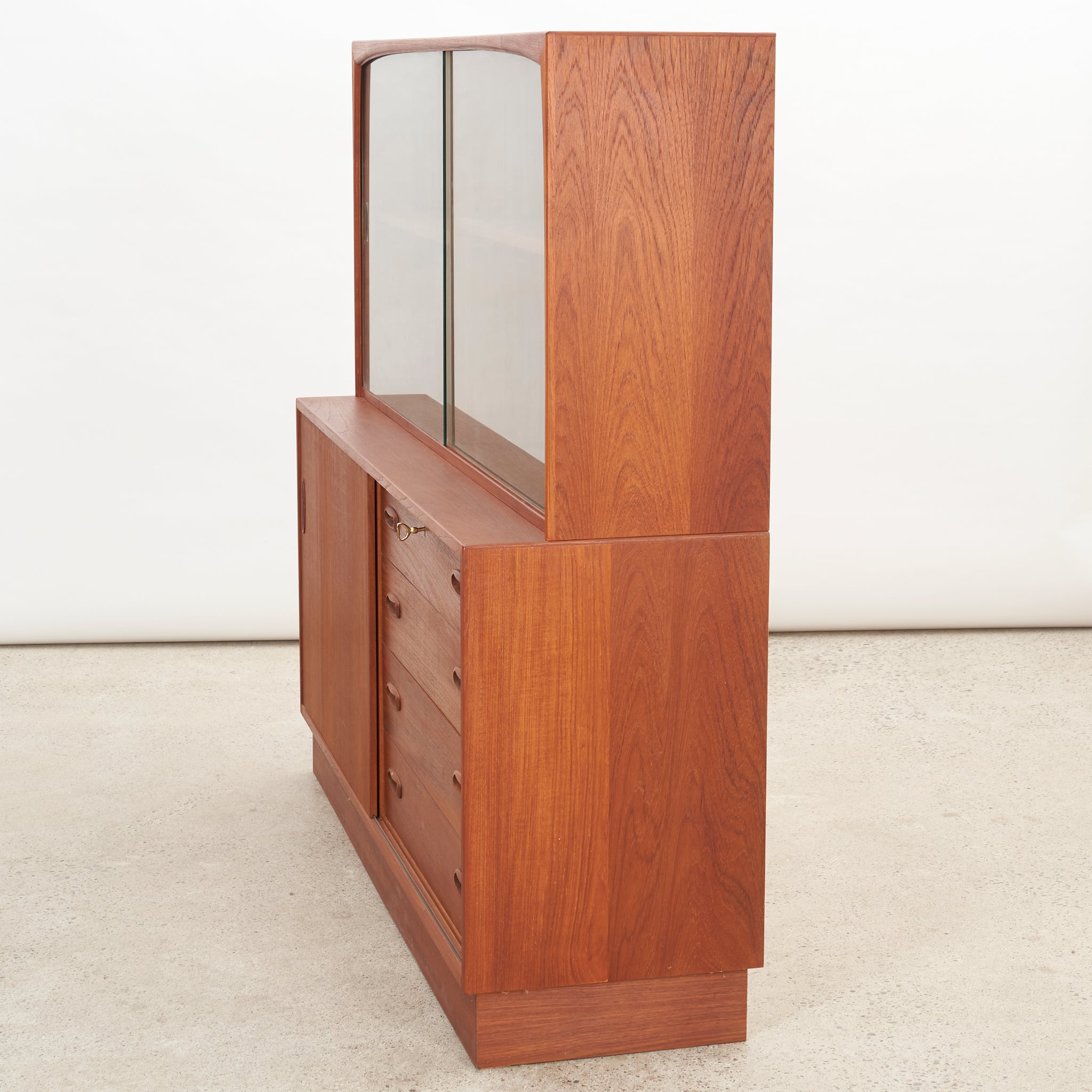 Small Teak Wall Unit w/ Drawers