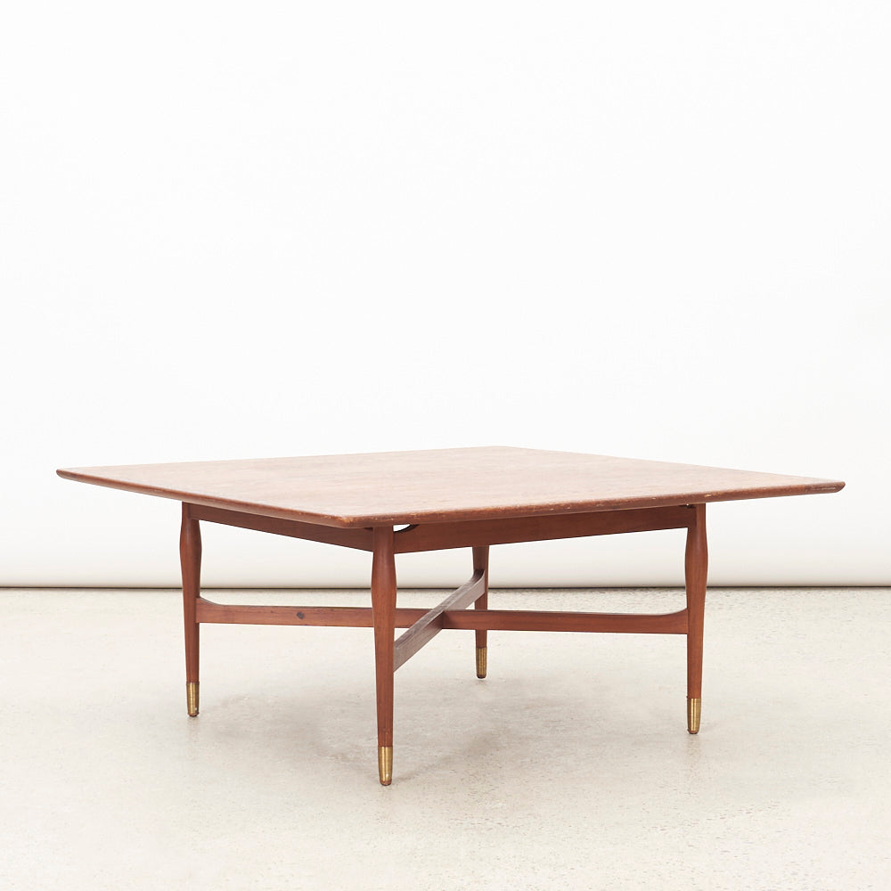 Square Teak Coffee Table by Leif Jacobsen