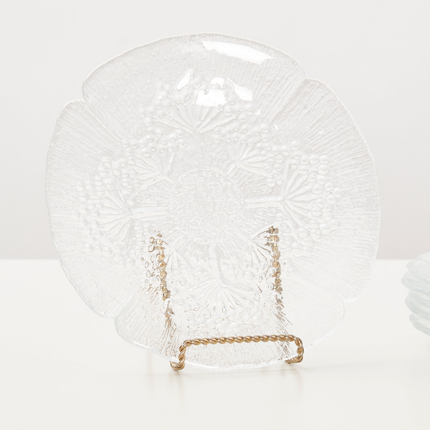 Set of Six Glass Plates by Pertti Kalioinen