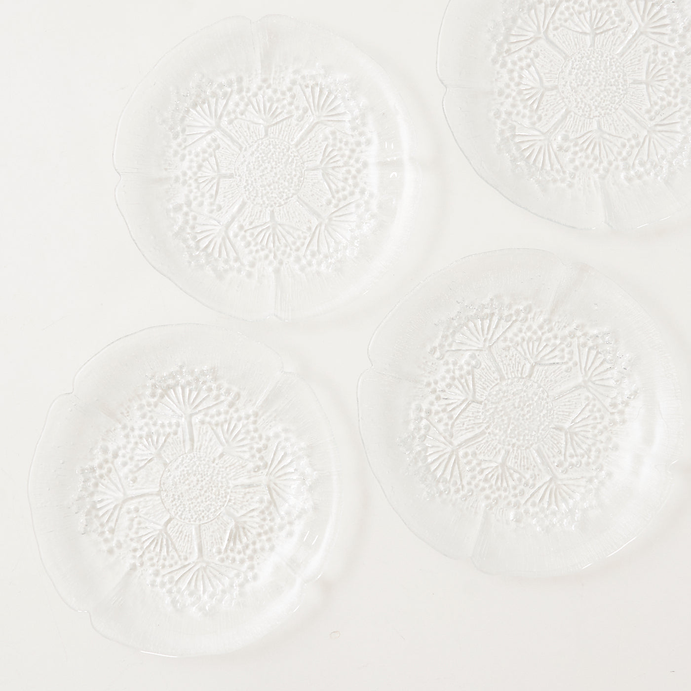 Set of Six Glass Plates by Pertti Kalioinen