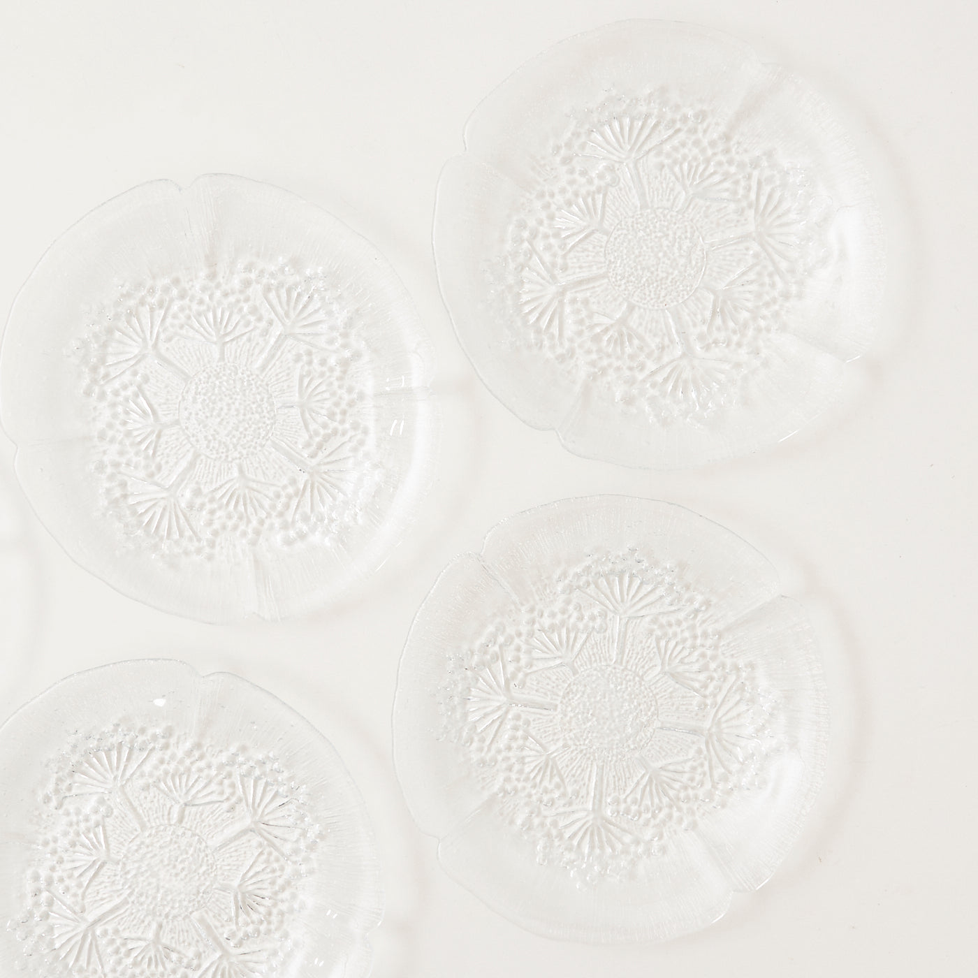 Set of Six Glass Plates by Pertti Kalioinen