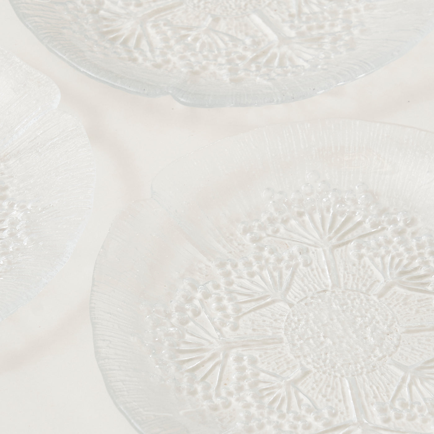 Set of Six Glass Plates by Pertti Kalioinen