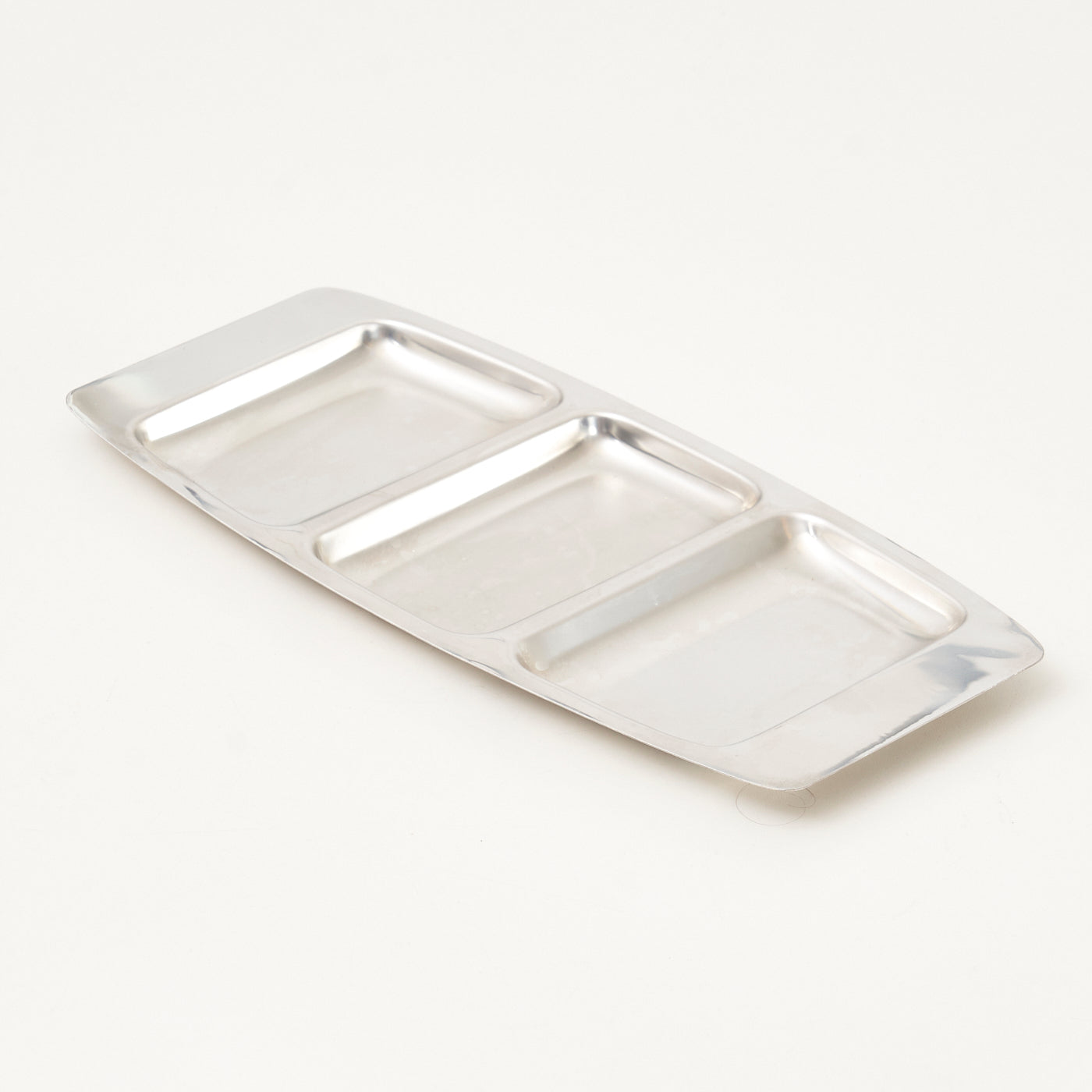 Vintage Stainless Steel Serving Tray, Denmark
