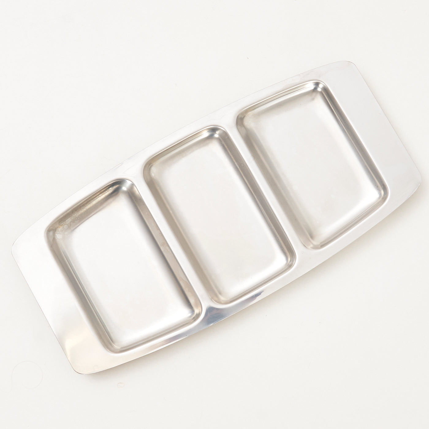 Vintage Stainless Steel Serving Tray, Denmark