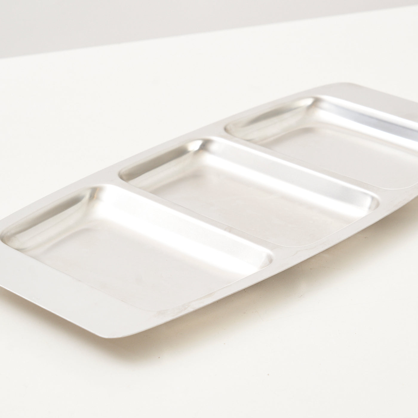 Vintage Stainless Steel Serving Tray, Denmark