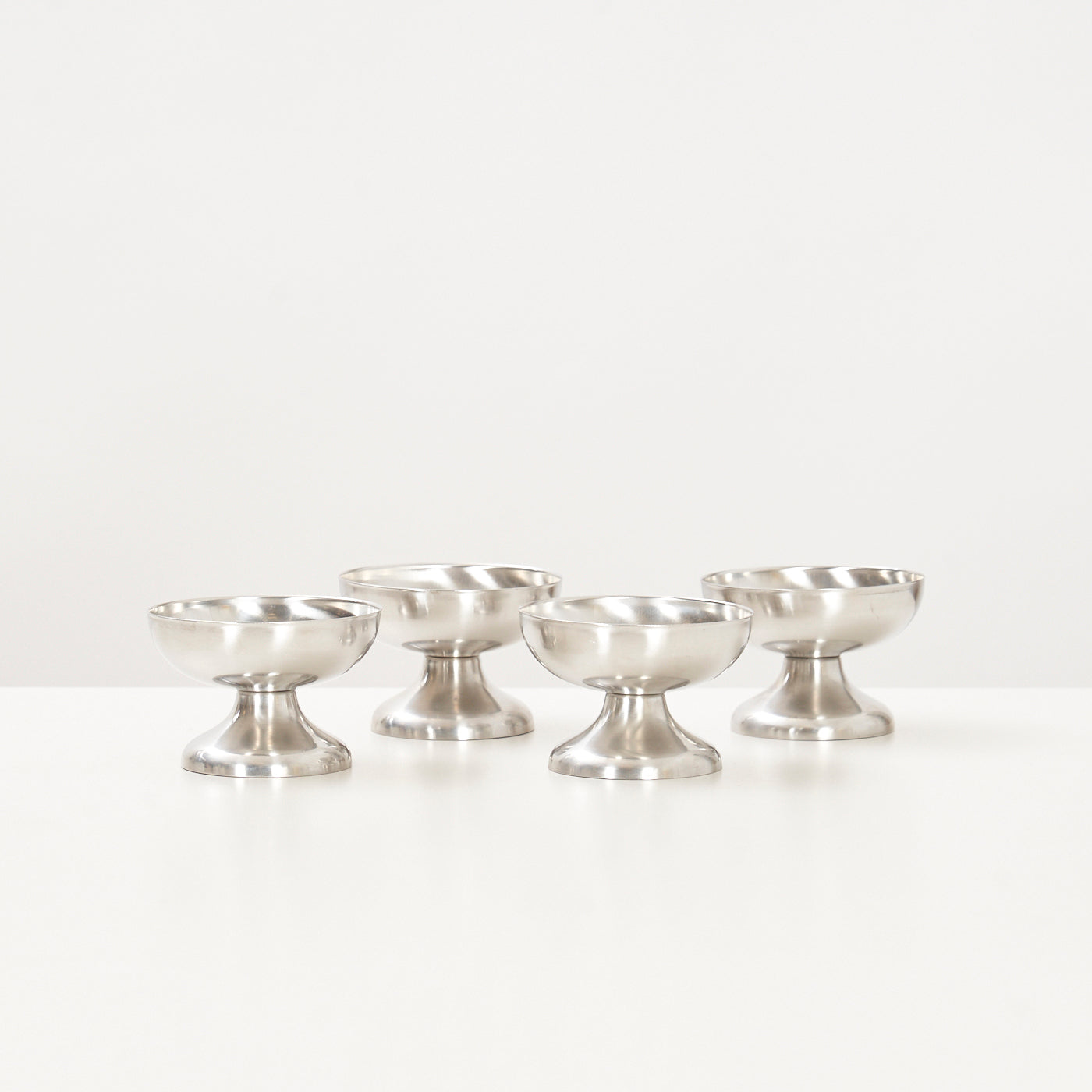 Set of Four Stainless Steel Dessert Bowls, Denmark