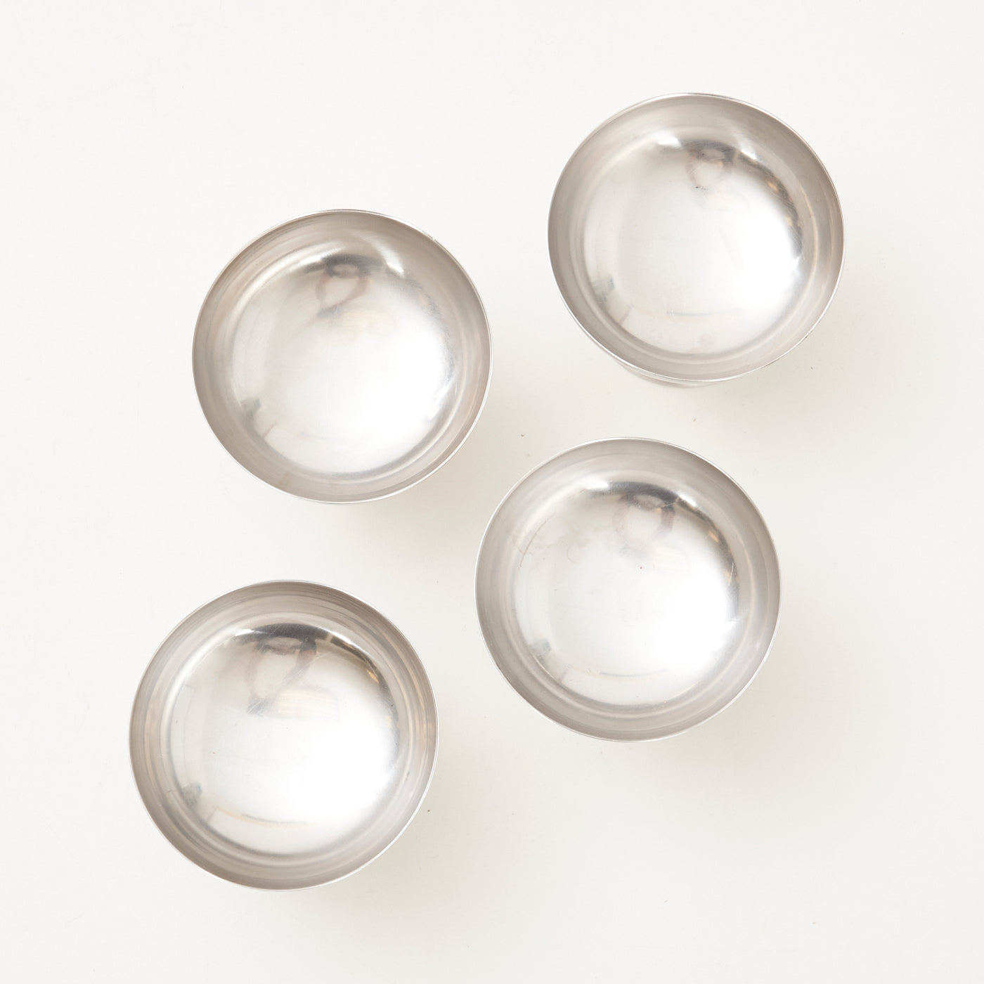 Set of Four Stainless Steel Dessert Bowls, Denmark