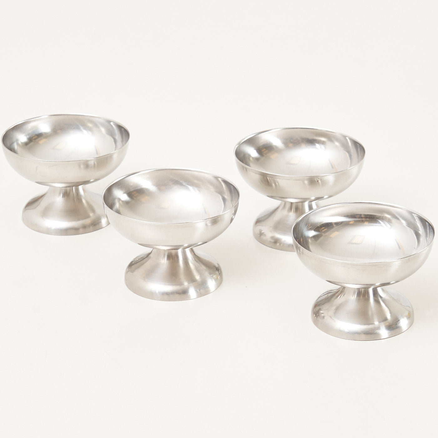 Set of Four Stainless Steel Dessert Bowls, Denmark