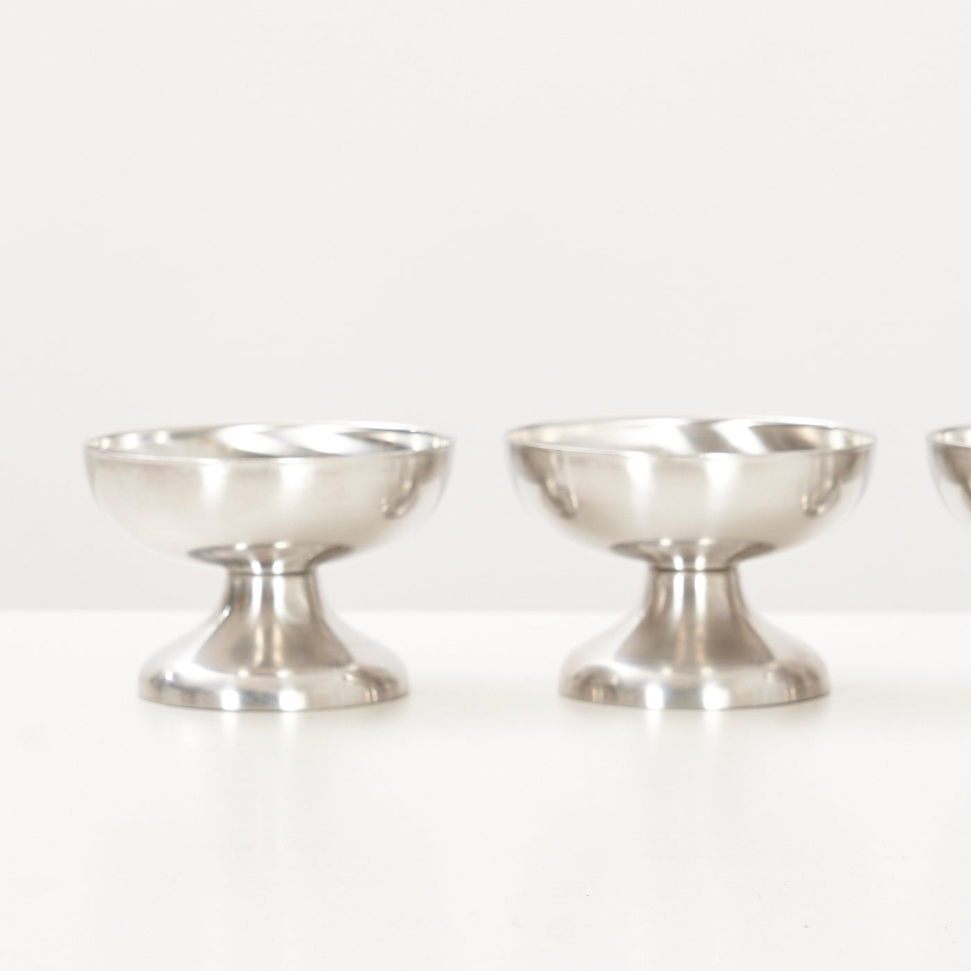 Set of Four Stainless Steel Dessert Bowls, Denmark