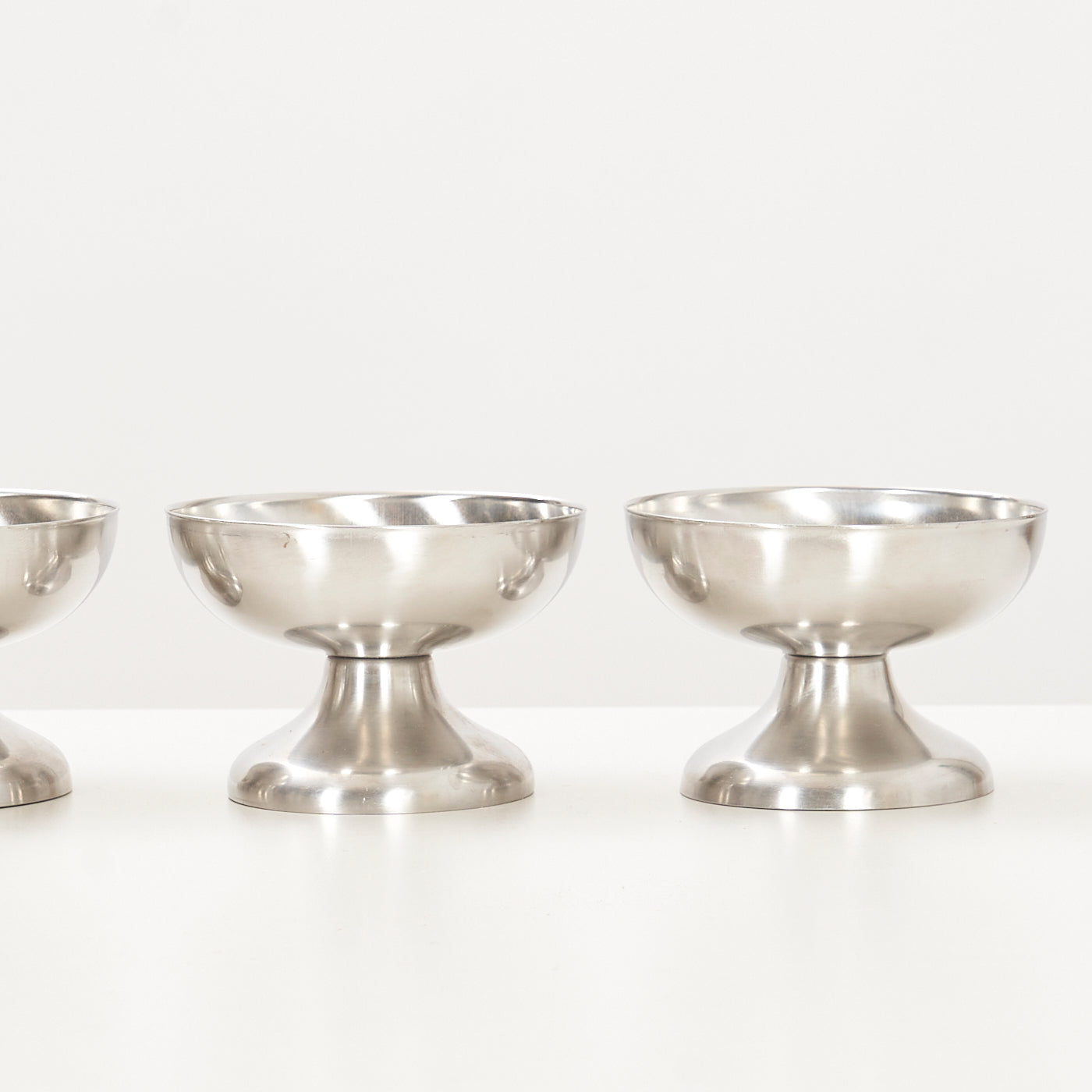 Set of Four Stainless Steel Dessert Bowls, Denmark