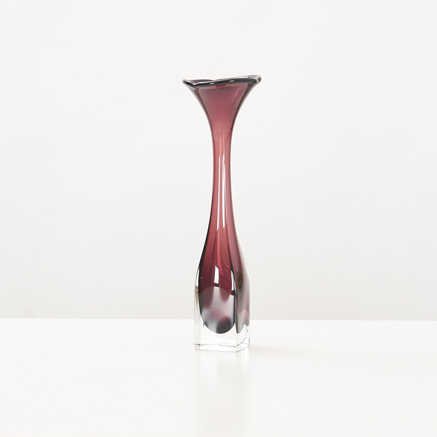 Vintage Art Glass Vase by Bo Borgstrom for Aseda Glasbruk, Sweden