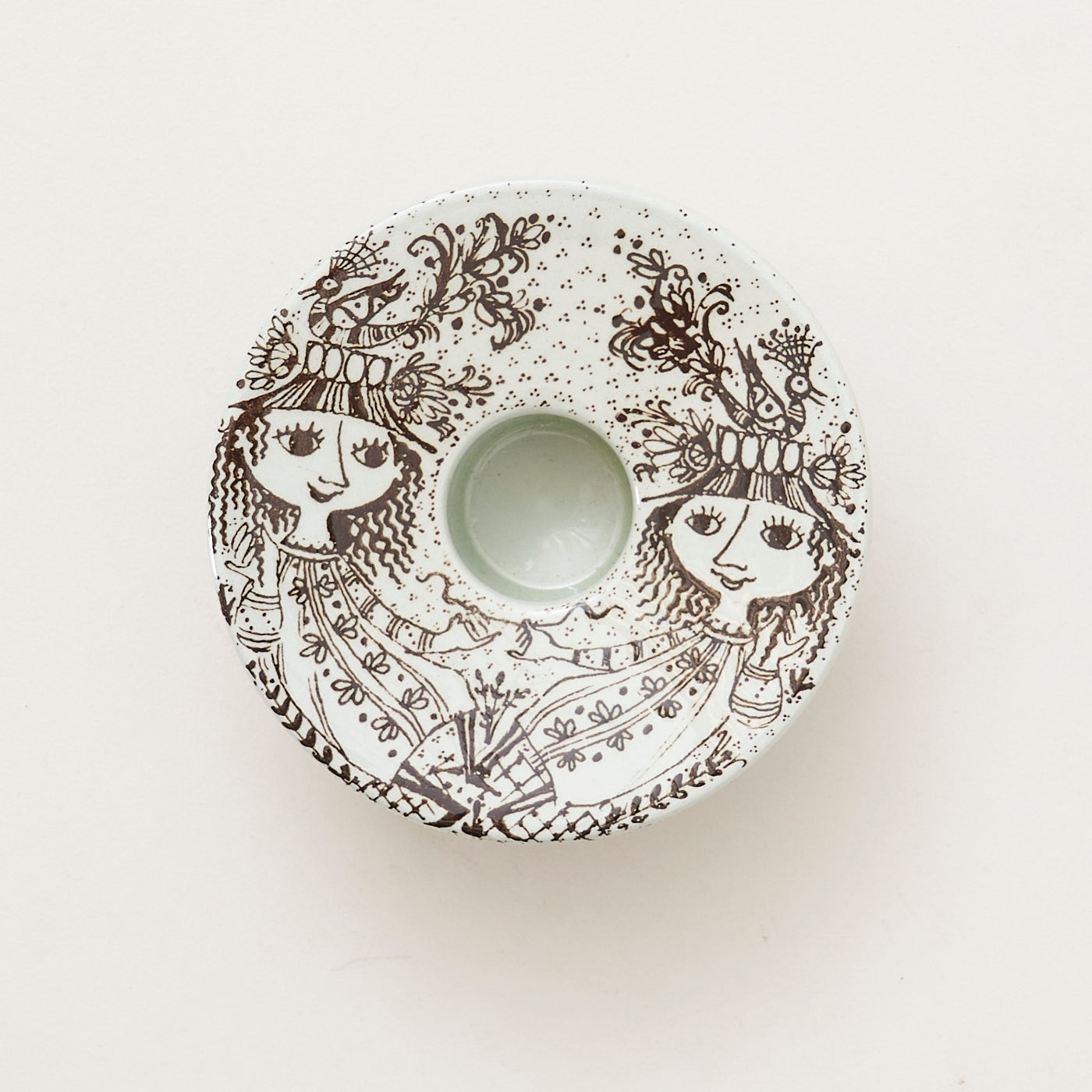 Vintage Candle Holder by Bjorn Wiinbald for Nymolle, Denmark