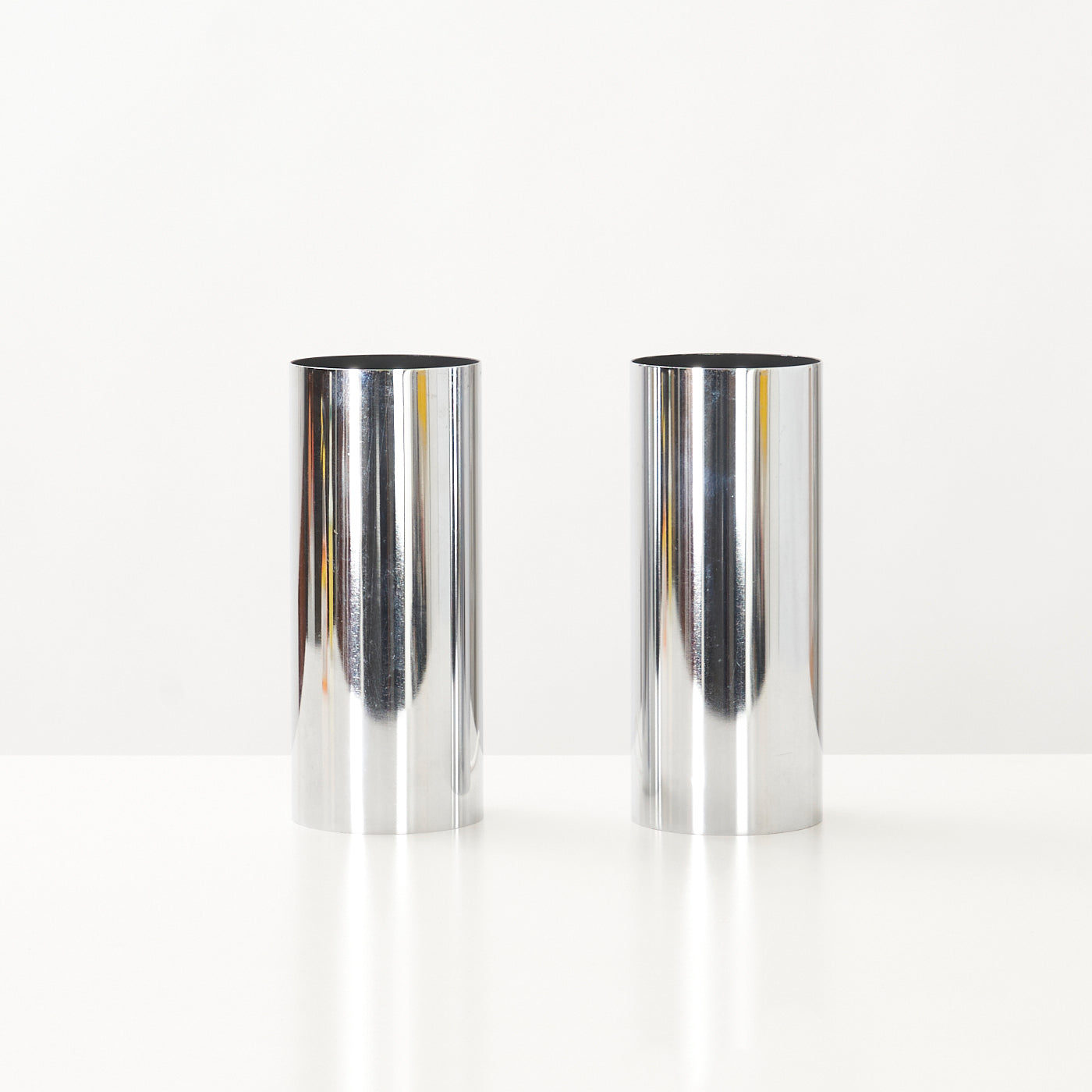 Pair of Vintage Chrome Table Lamps