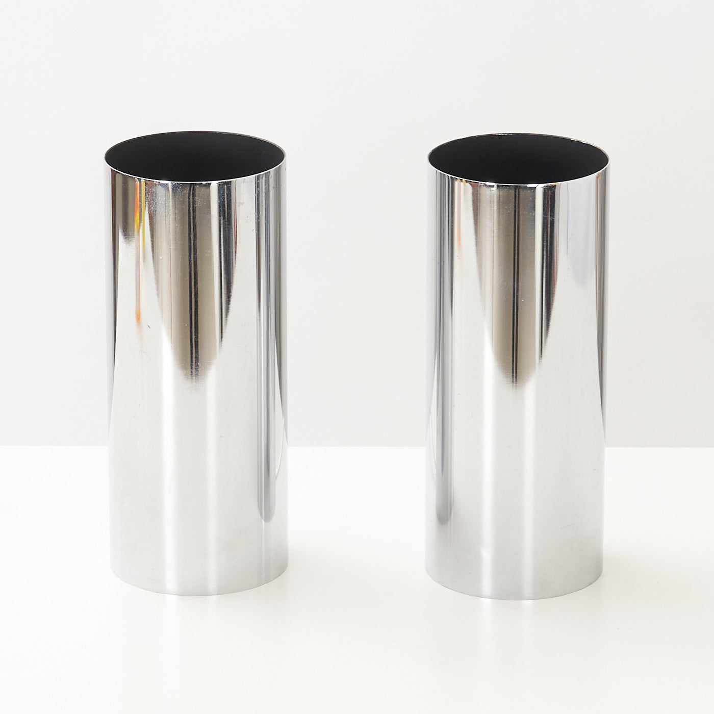 Pair of Vintage Chrome Table Lamps