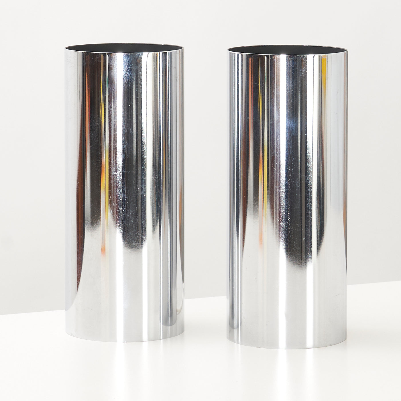 Pair of Vintage Chrome Table Lamps