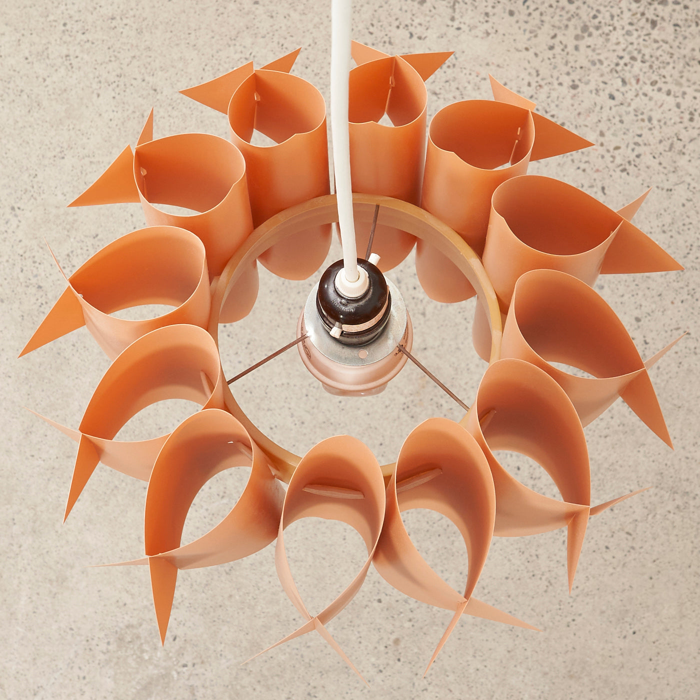 Vintage Plastic Swag Lamp