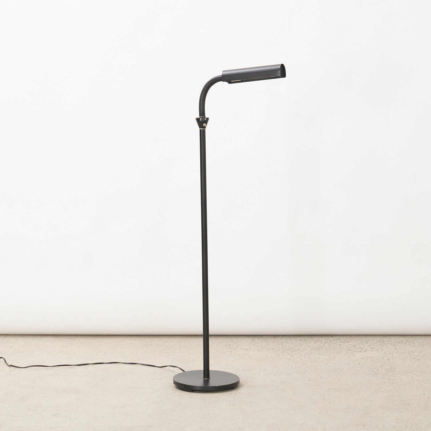 Vintage Metal Gooseneck Floor Lamp