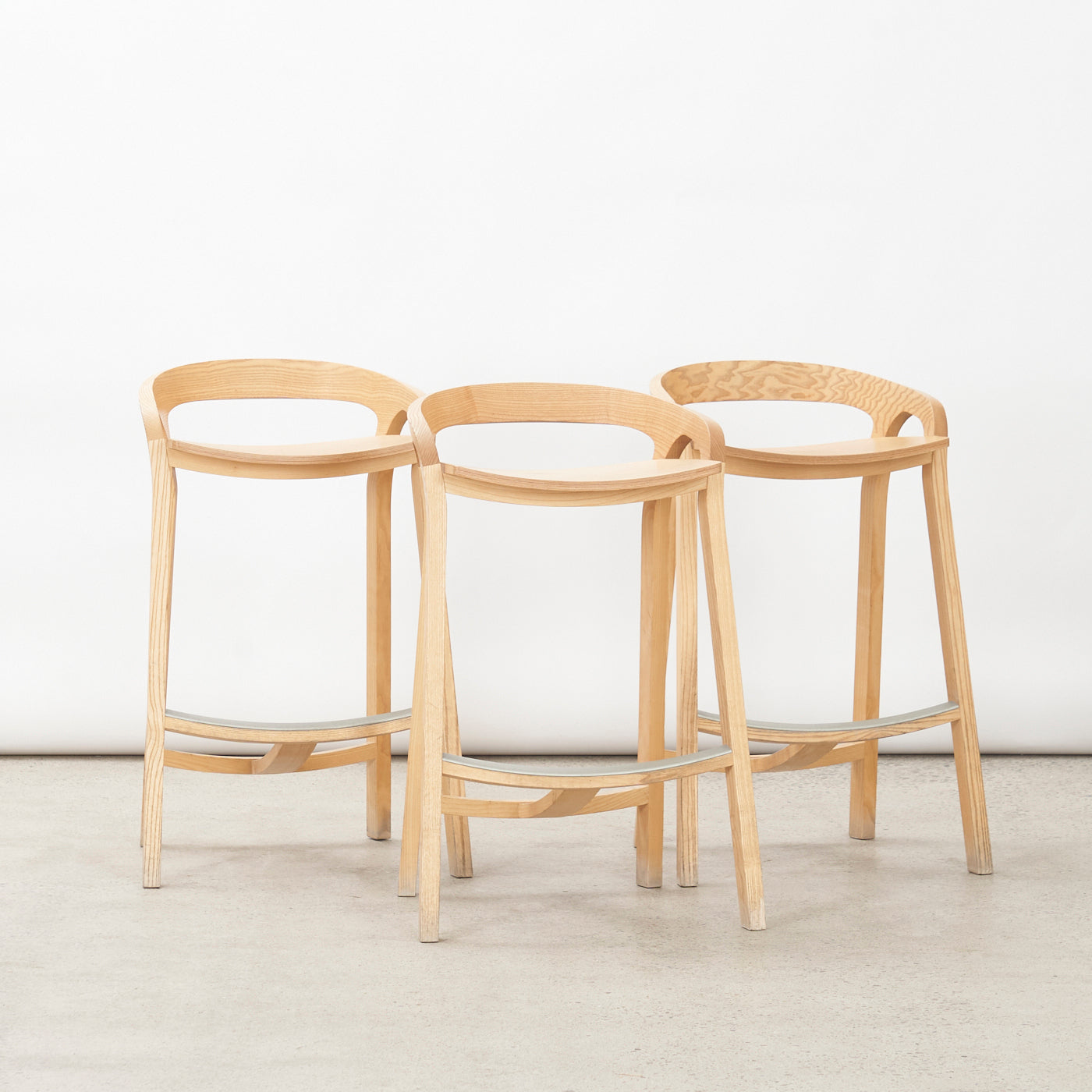 Set of 3 Counter "She Said" Stools by Nitzan Cohen for Mattiazzi
