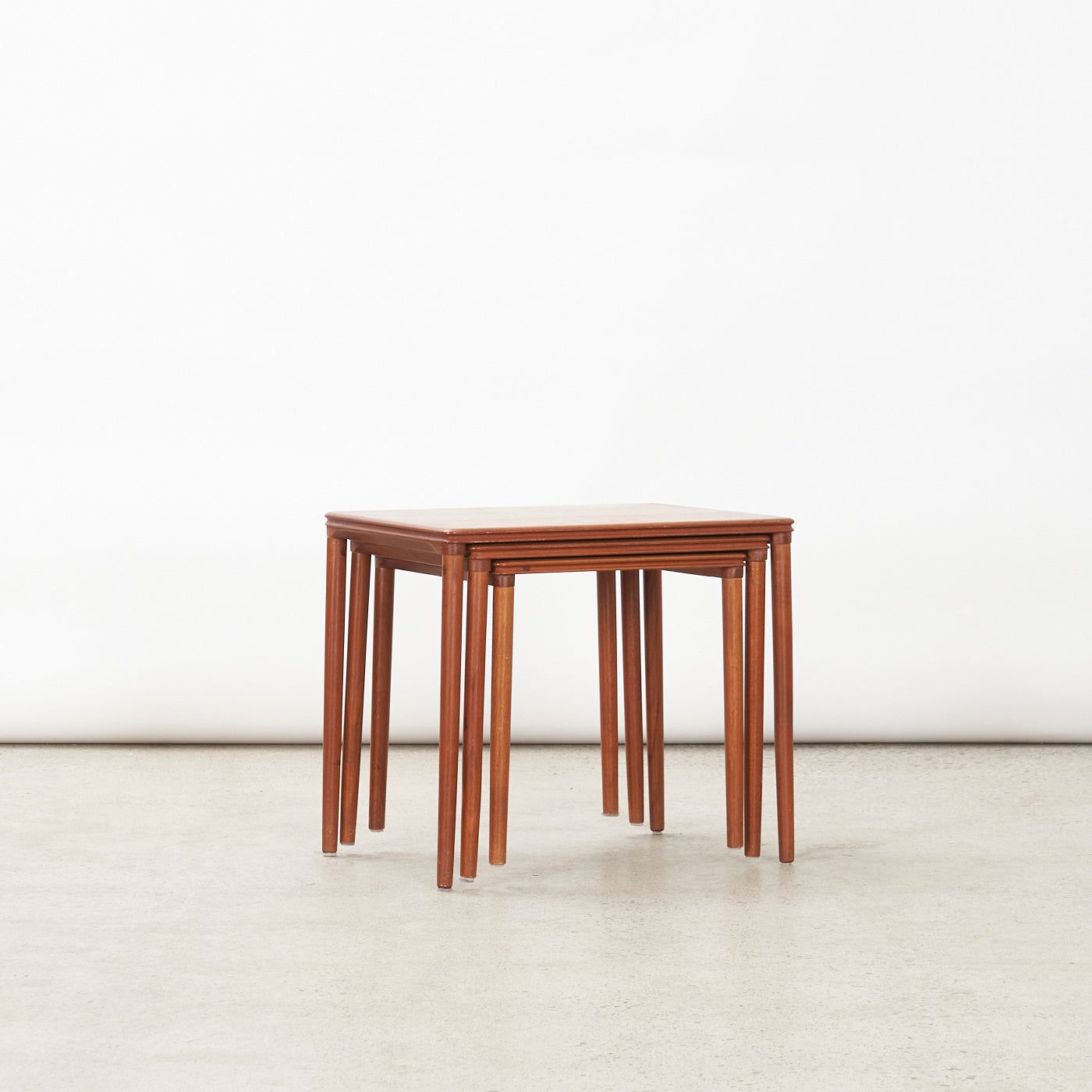 Set of 3 Teak Nesting Table, Denmark