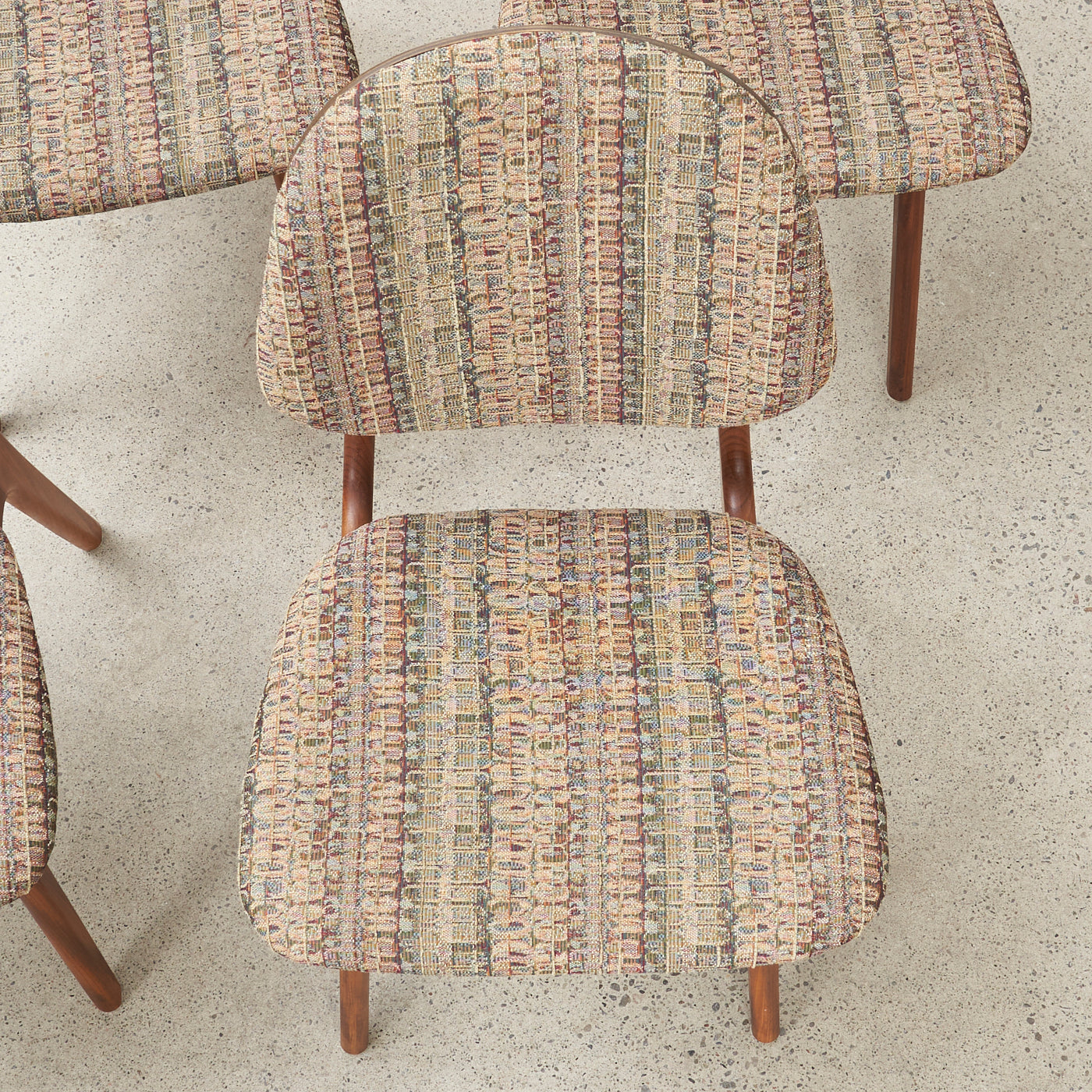 Set of 4 Teak Shield Back Dining Chairs by Arne Hovmand Olsen, Denmark