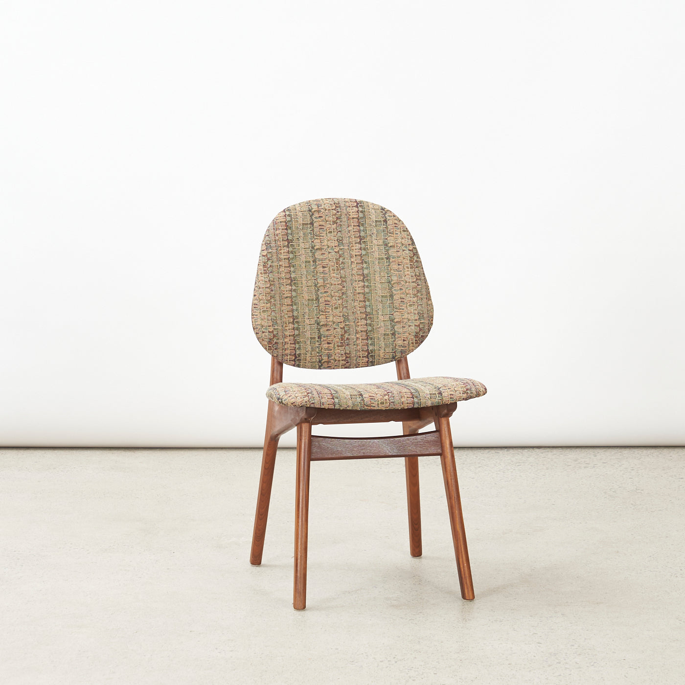 Set of 4 Teak Shield Back Dining Chairs by Arne Hovmand Olsen, Denmark