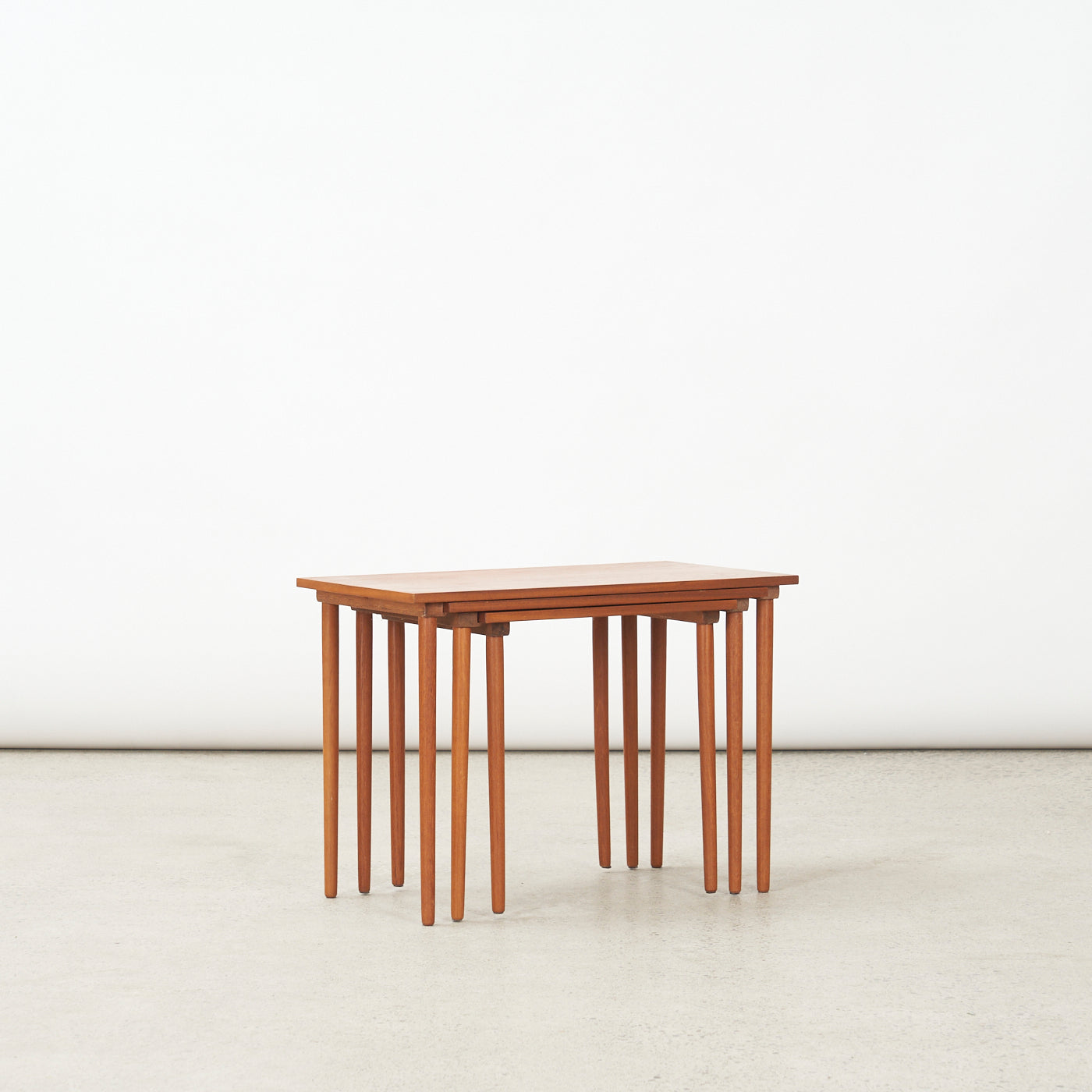 Set of 3 Teak Nesting Tables