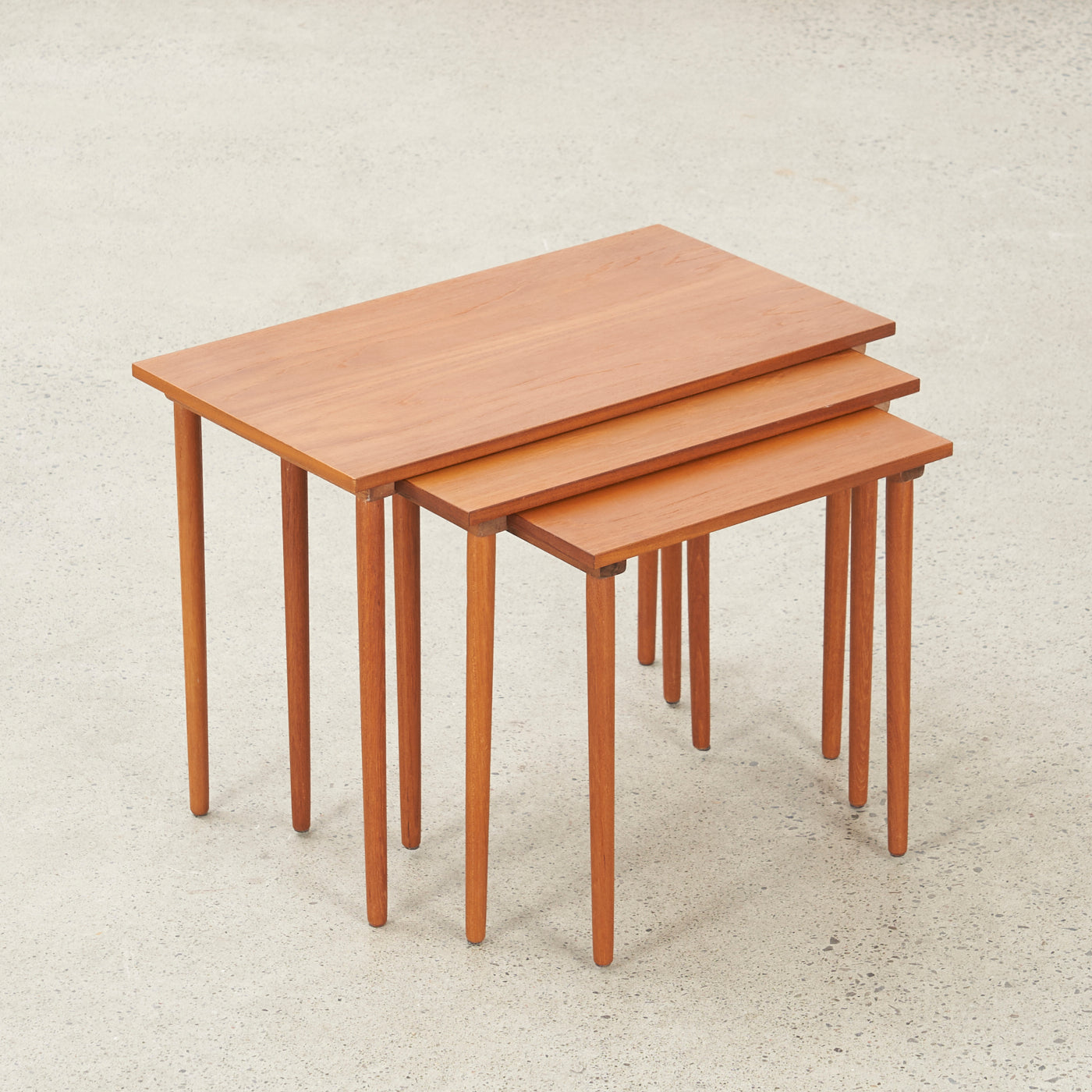 Set of 3 Teak Nesting Tables
