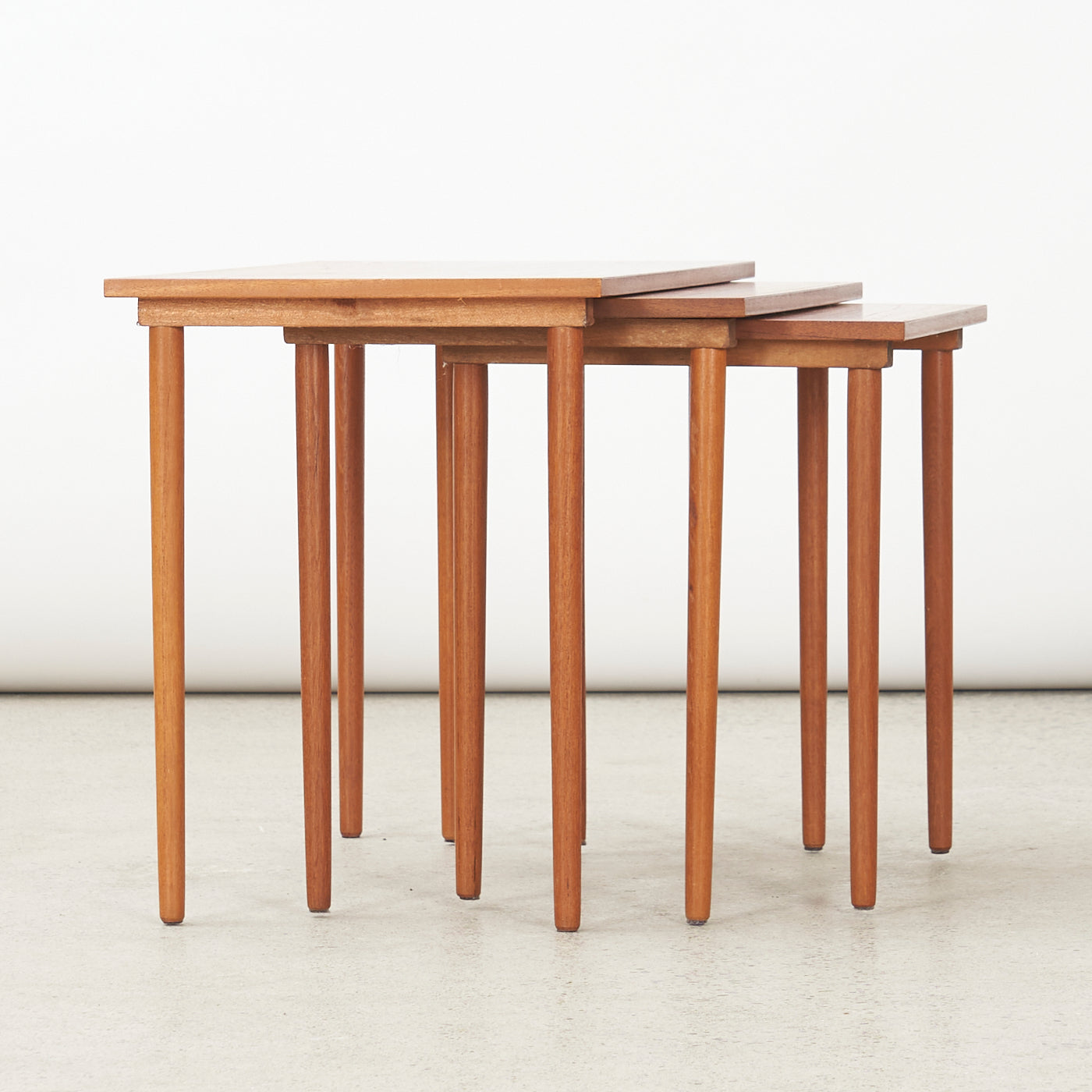 Set of 3 Teak Nesting Tables