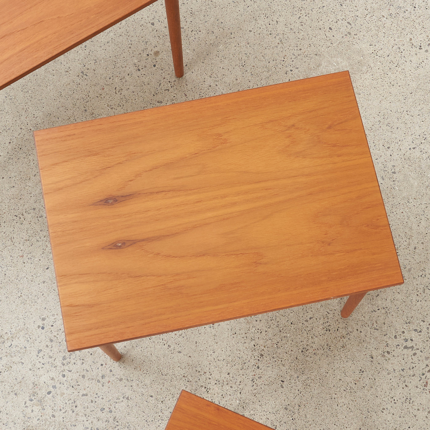Set of 3 Teak Nesting Tables