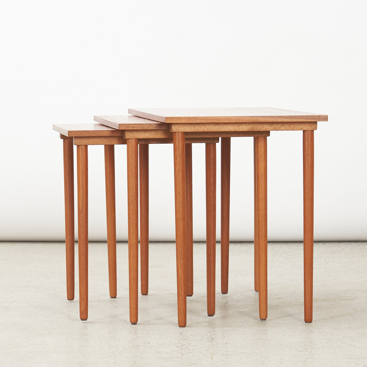 Set of 3 Teak Nesting Tables