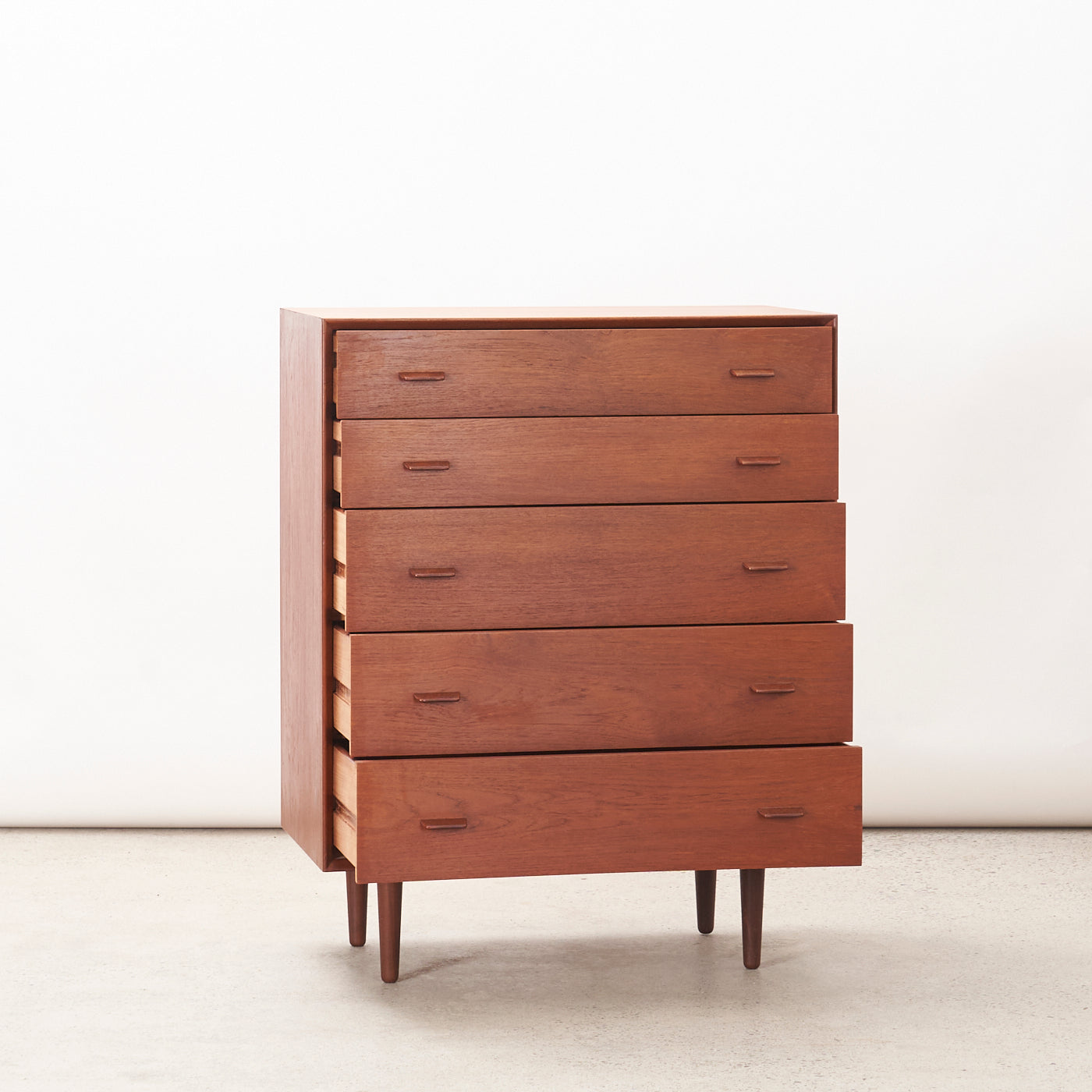 Teak 5-Drawer Dresser, Denmark